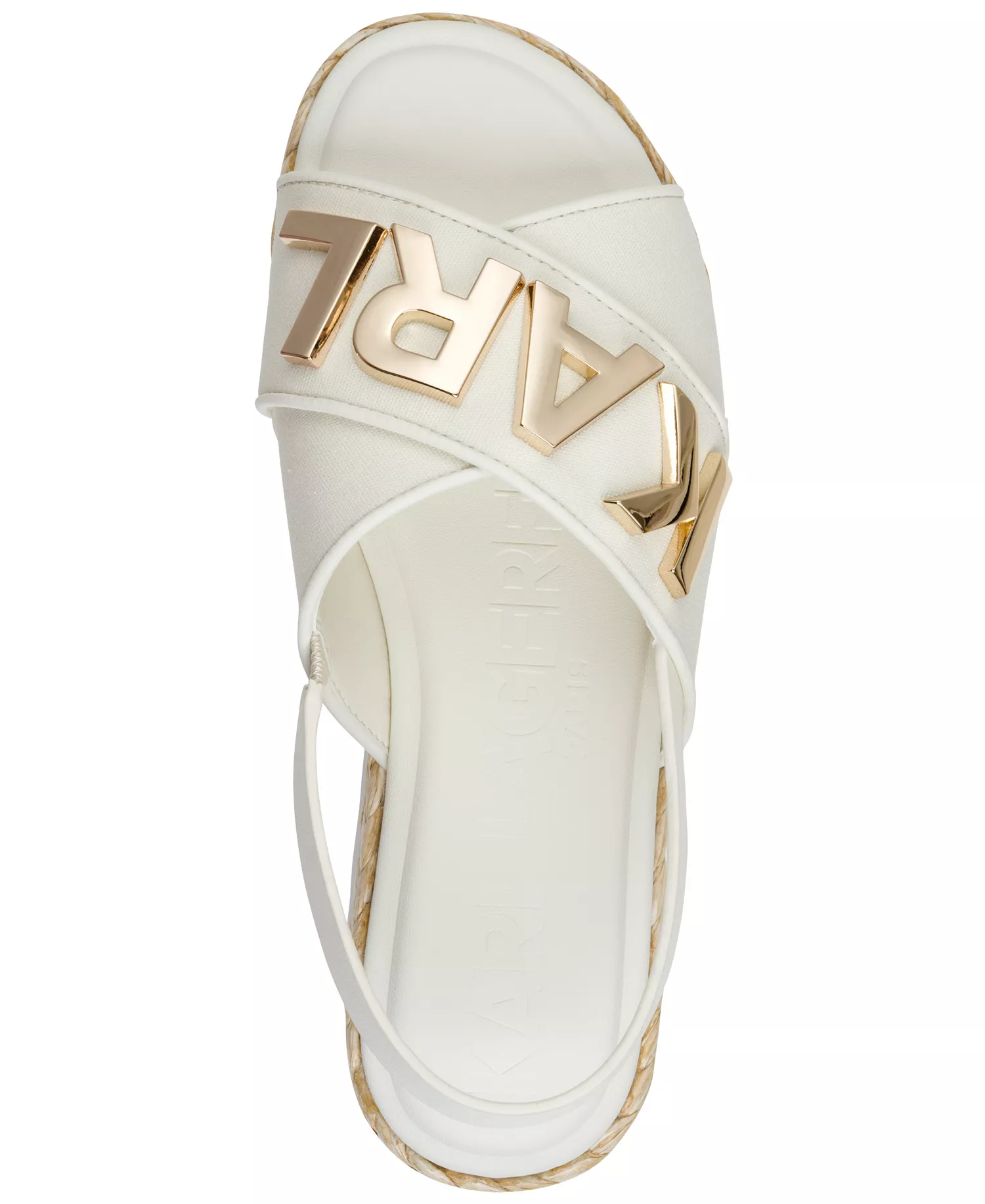 Charla Flat Espadrille Sandals - Cream - 10