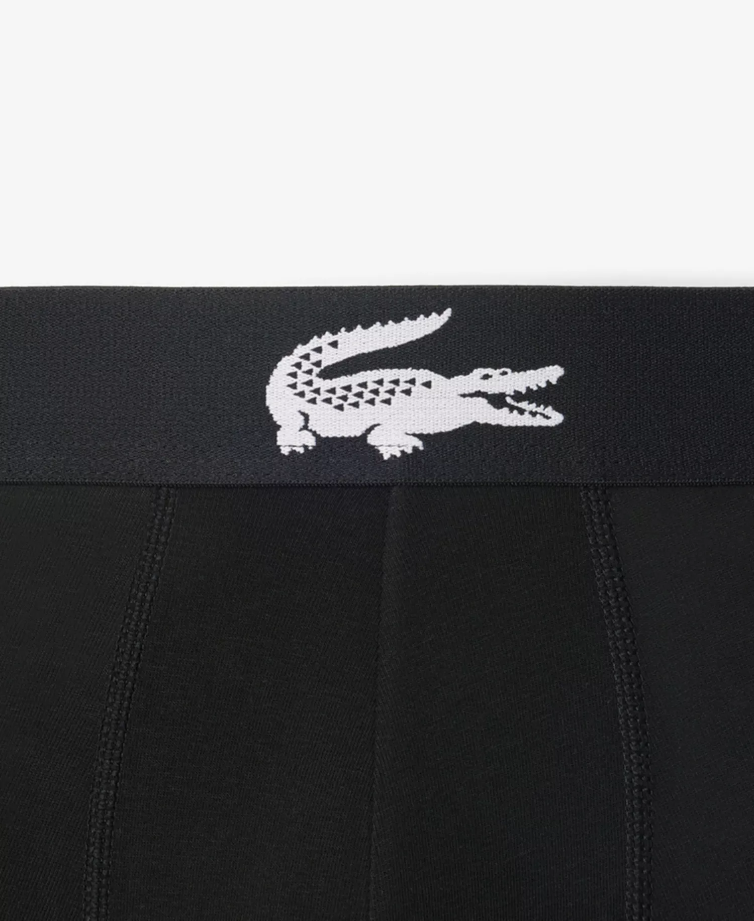 Men's Elastic Waistband Trunks, 3-Pack - Black - L