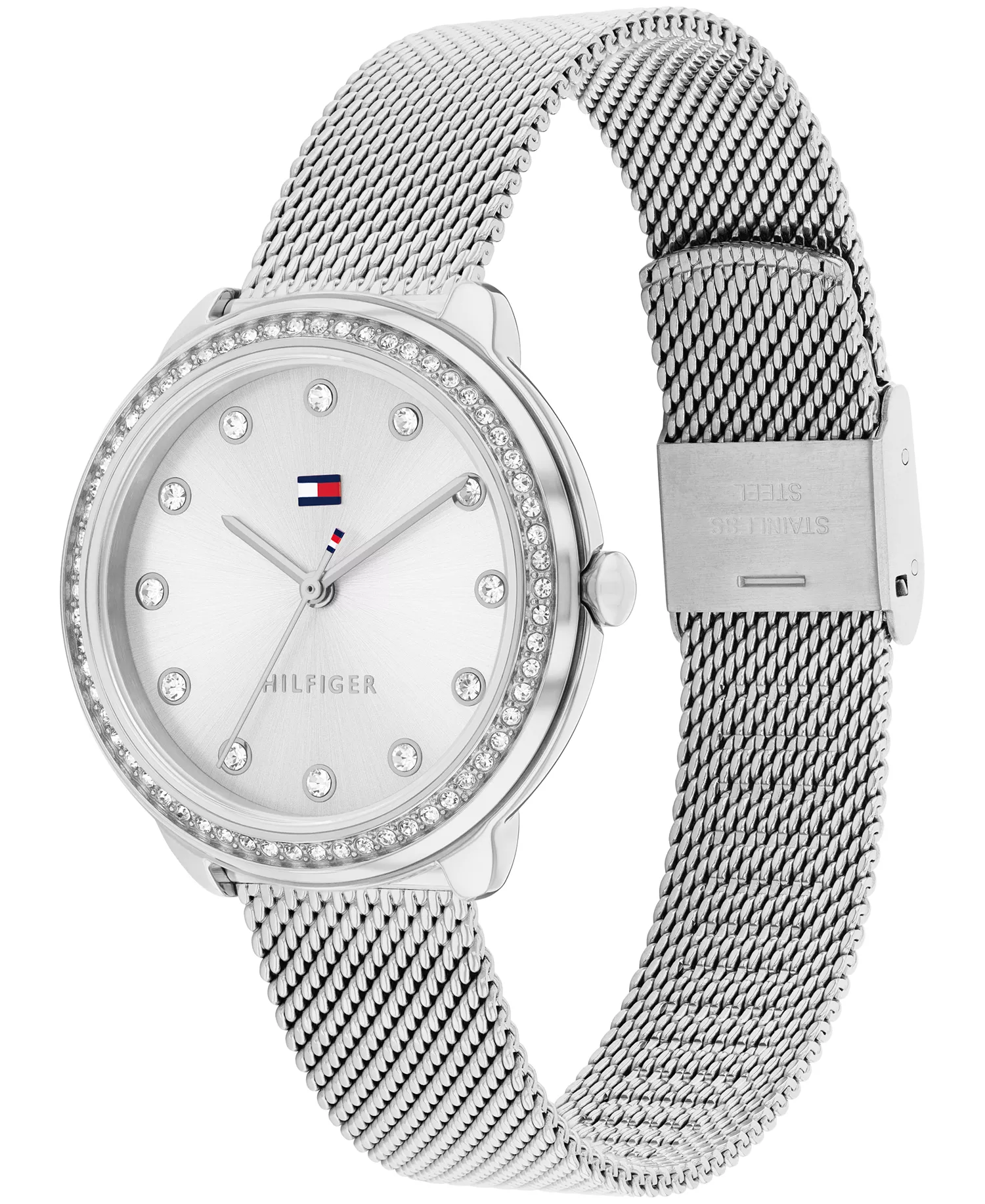 Women's Quartz Silver-Tone Stainless Steel Mesh Watch 32mm - Silver - One Size Fits All