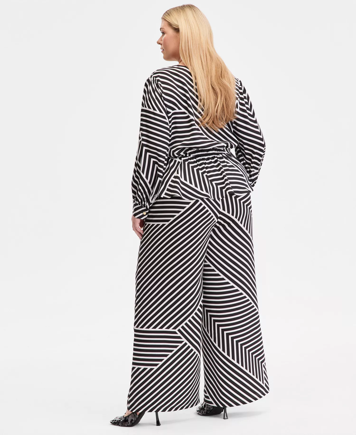 Plus Size Printed Wide-Leg Pull-On Pants, Macy's Exclusive  - Rilla Patch - 0X