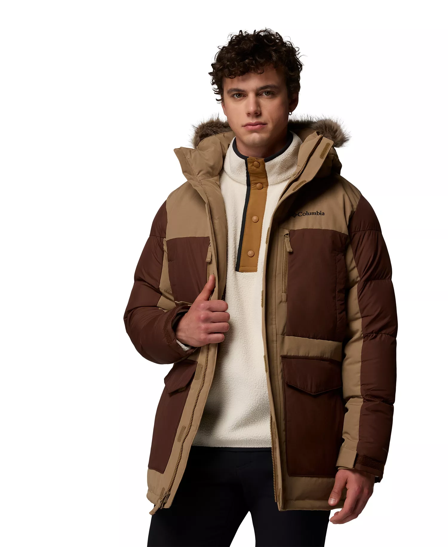 Men's Marquam Peak Fusion Parka - Delta, Tobacco - L