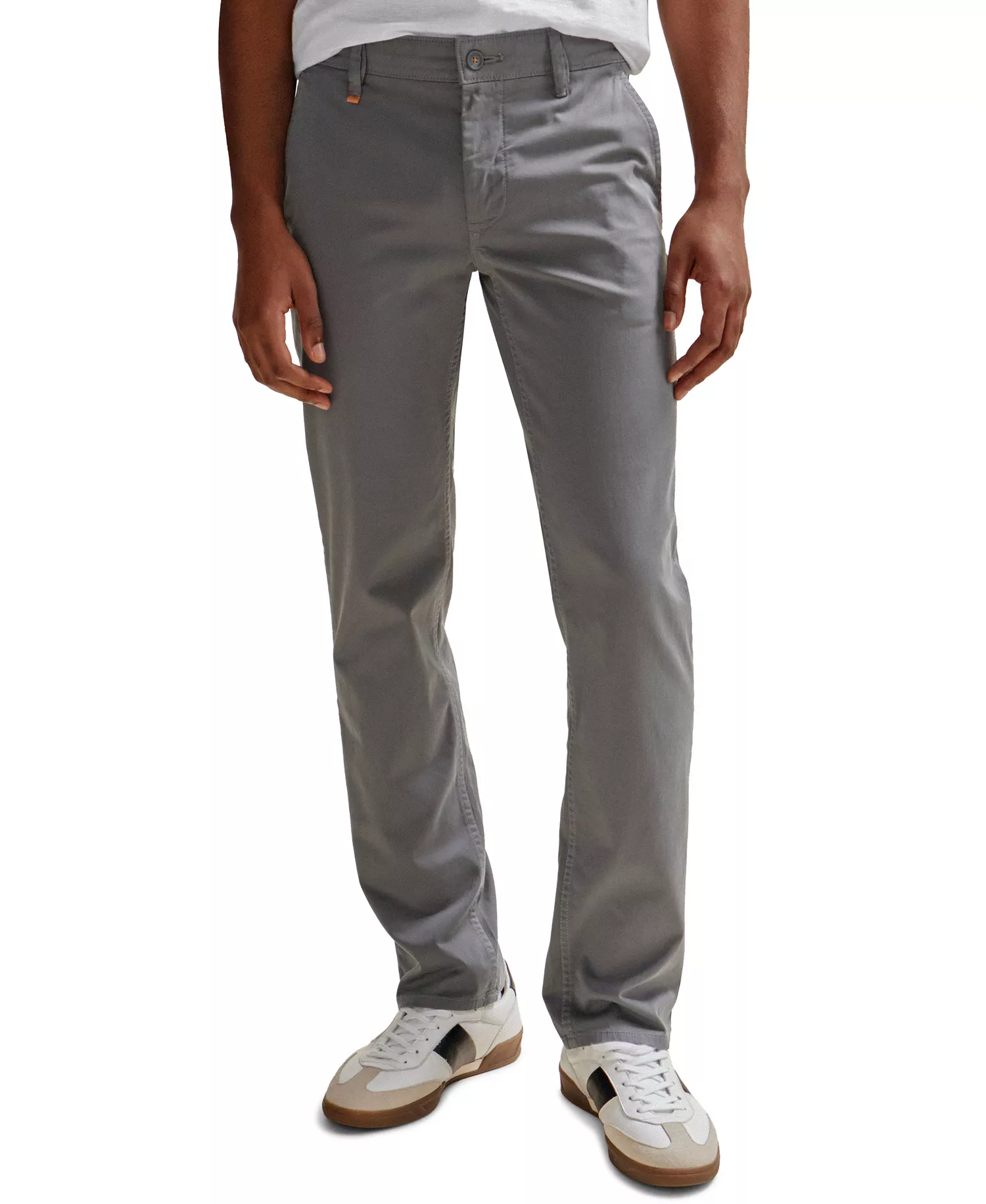 BOSS by Men's Slim-Fit Trousers - Dark Gray - 38x32