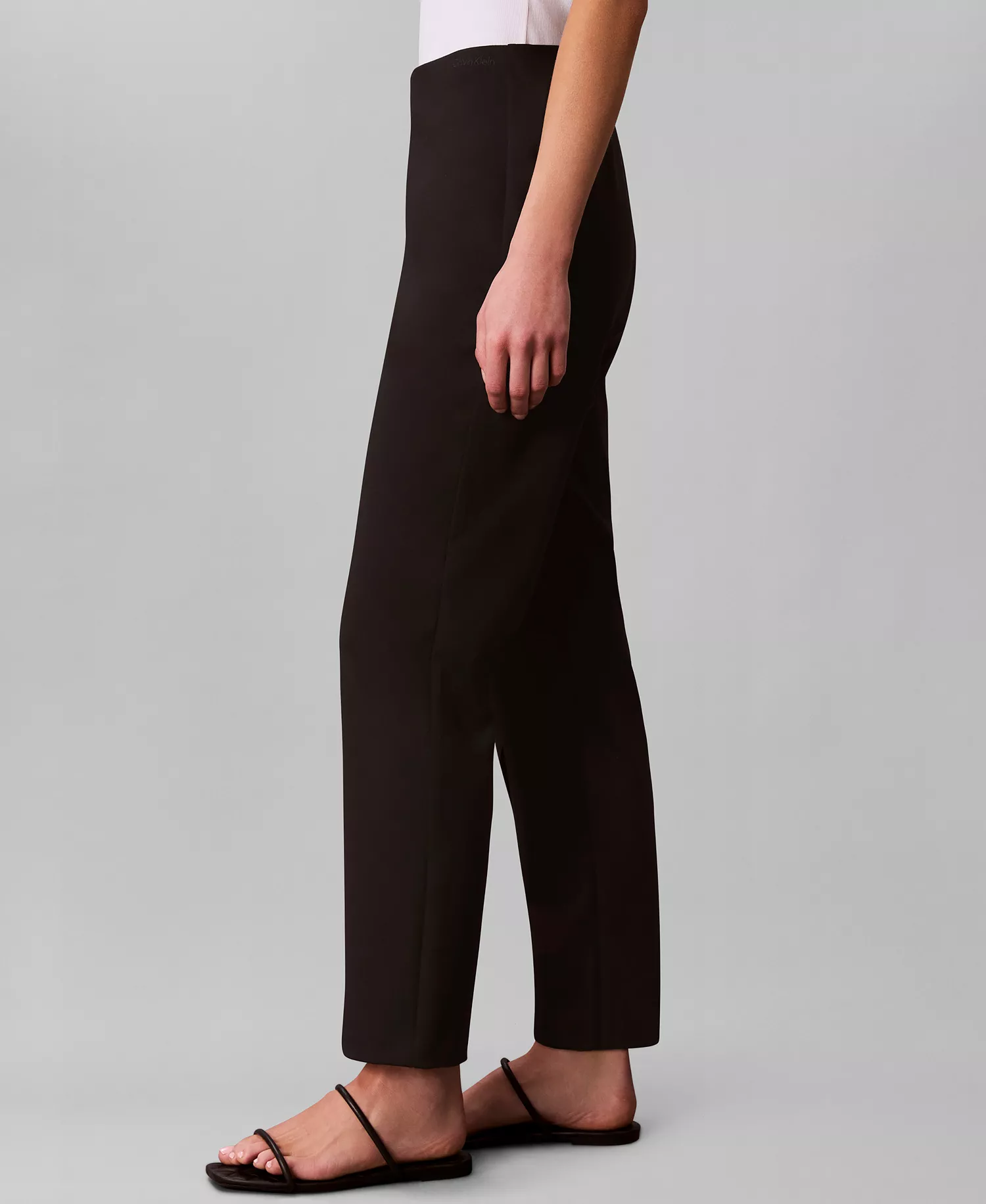 Women's High-Rise Pull-On Pants - Black - L