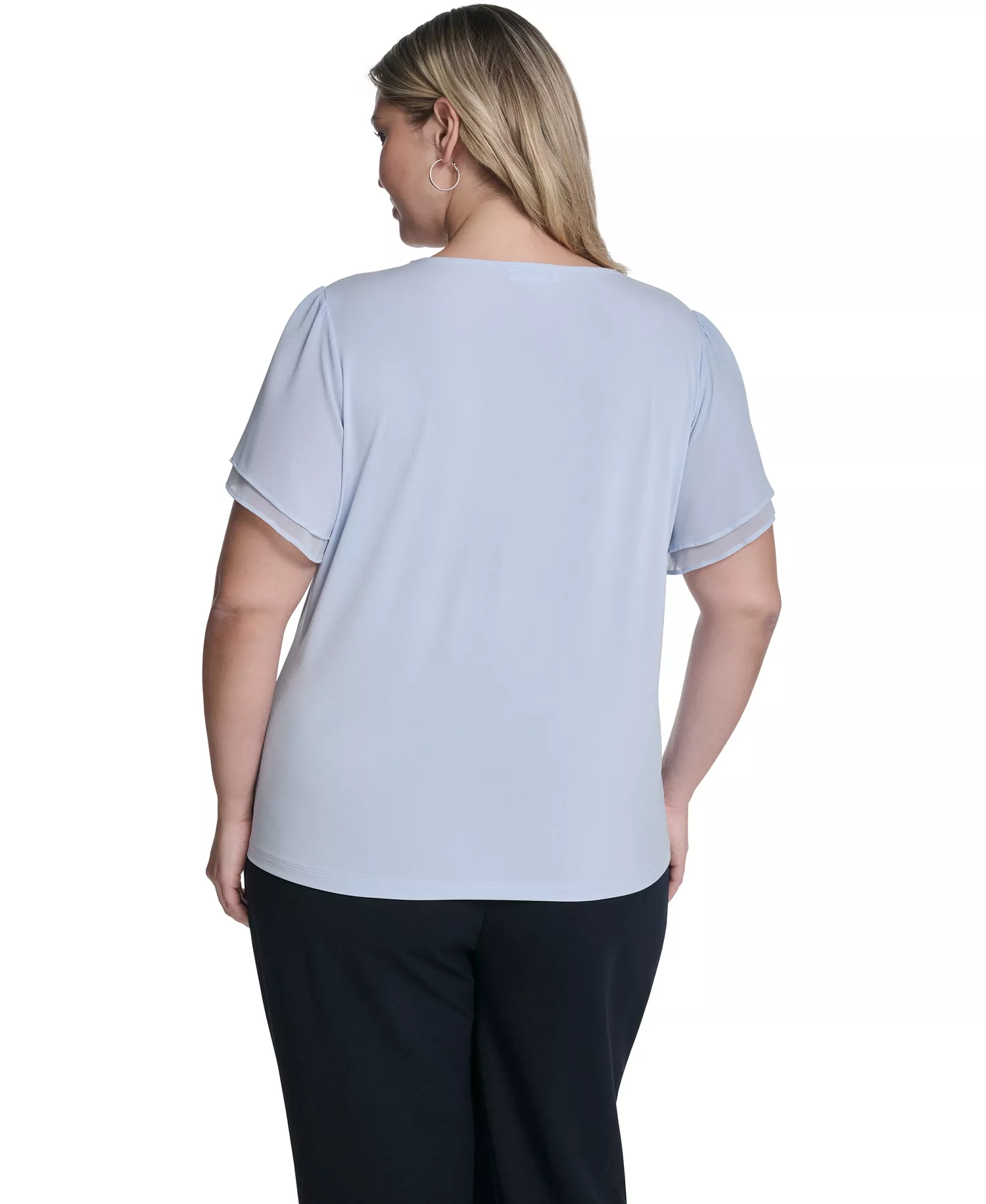 Plus Size V-Neck Pull-On Top - Zen - 1X