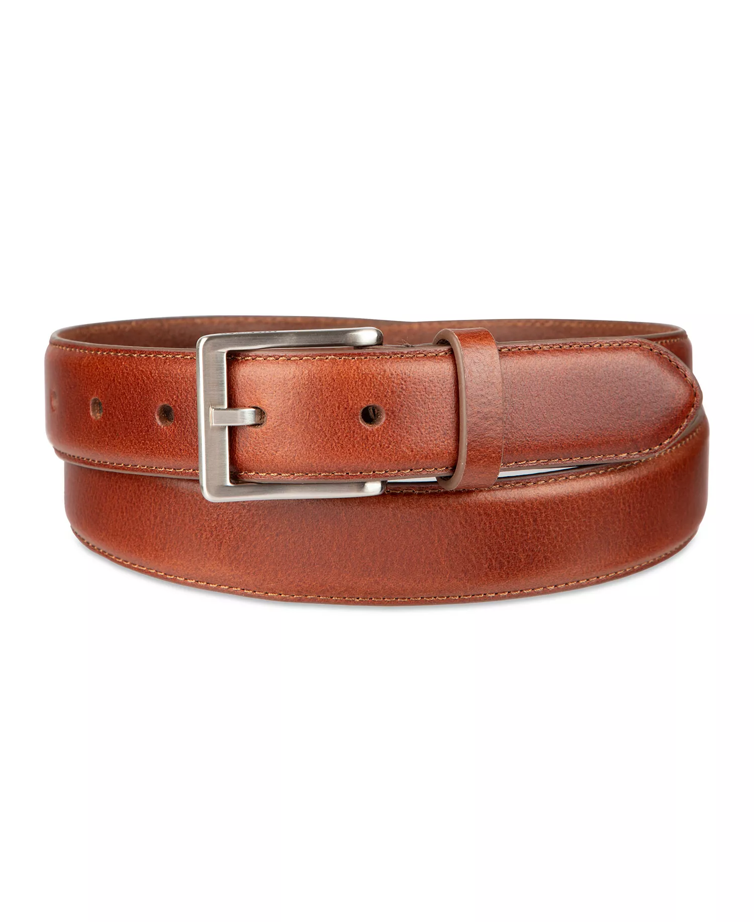Men's Classic Leather Belt - Tan - L (38-40)