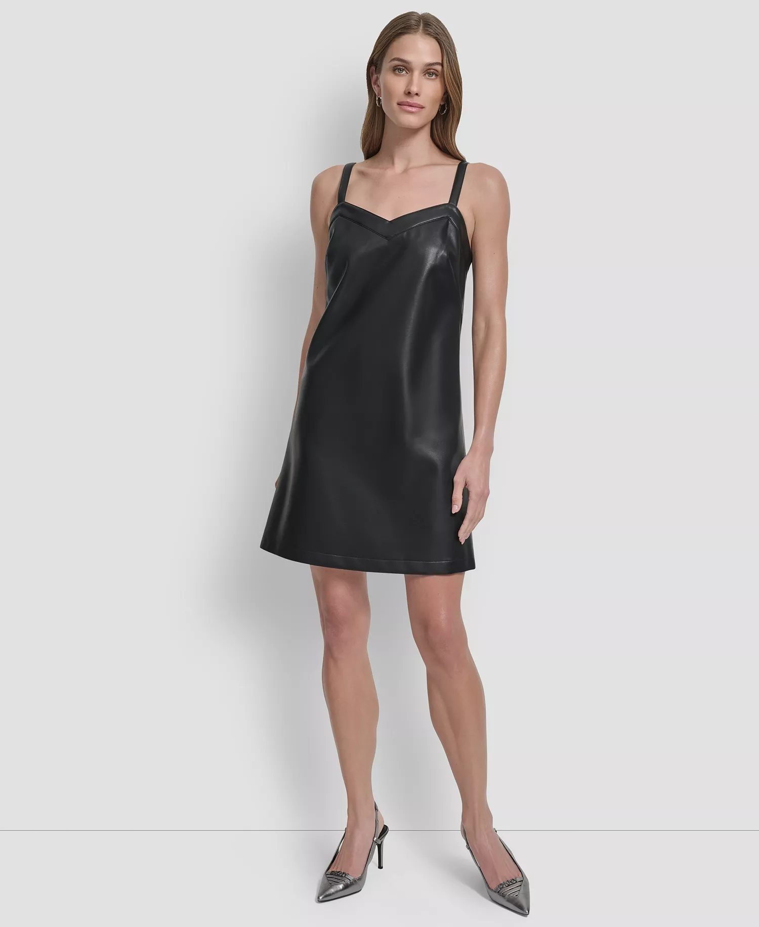 Women's Sleeveless A-Line Mini Dress - Black - 0