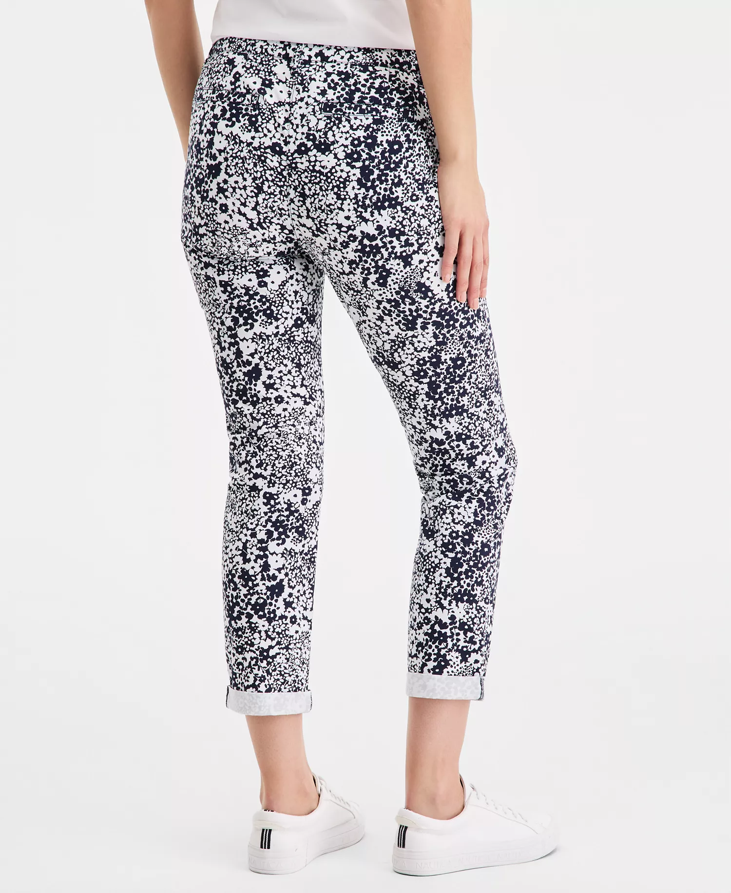 Jeans Women's Shadow Floral Montauk Ankle Pants - Night Sky/ Bright White - 10