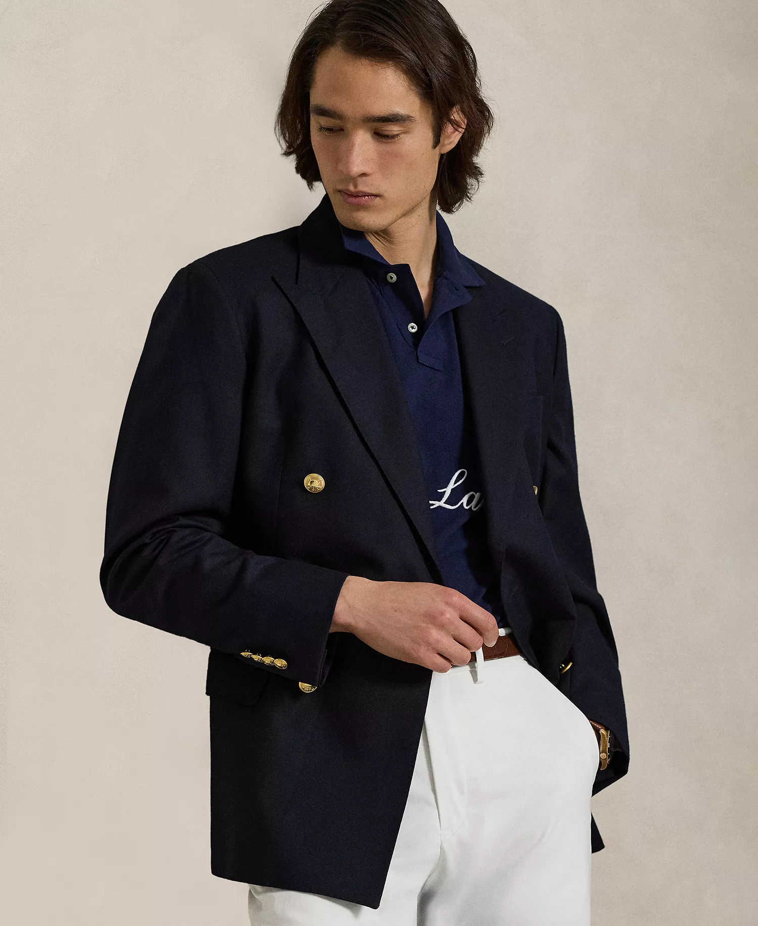 Men's Custom Slim-Fit Polo Shirt - Cruise Navy - 2XL