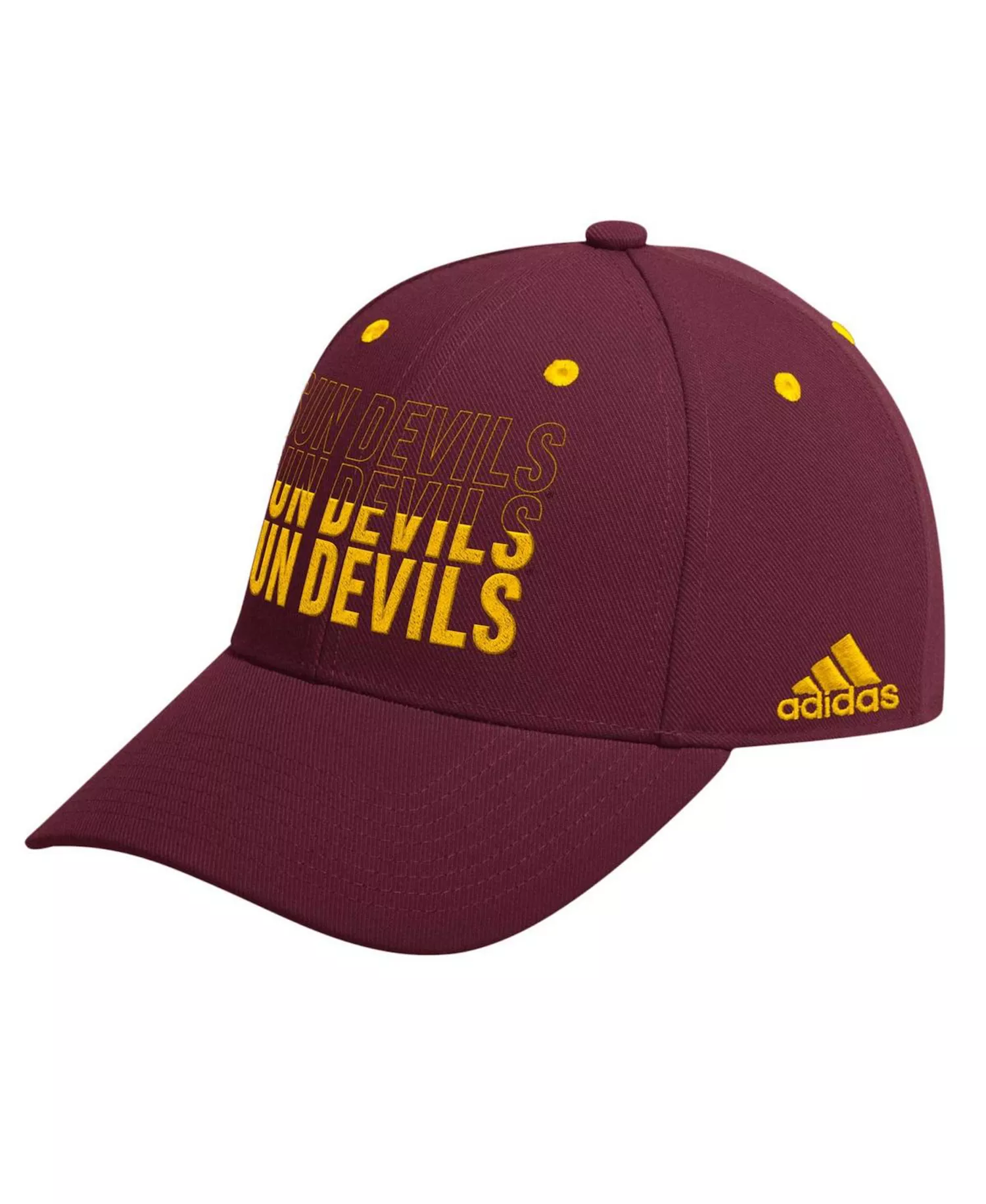 Men's Maroon Arizona State Sun Devils Seasonal Half Font Adjustable Hat - Maroon - ONE SIZE