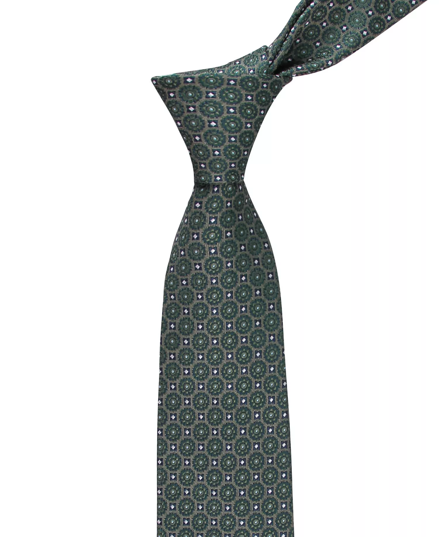 Men's Molly Medallion Classic Tie - Green - ONE SIZE