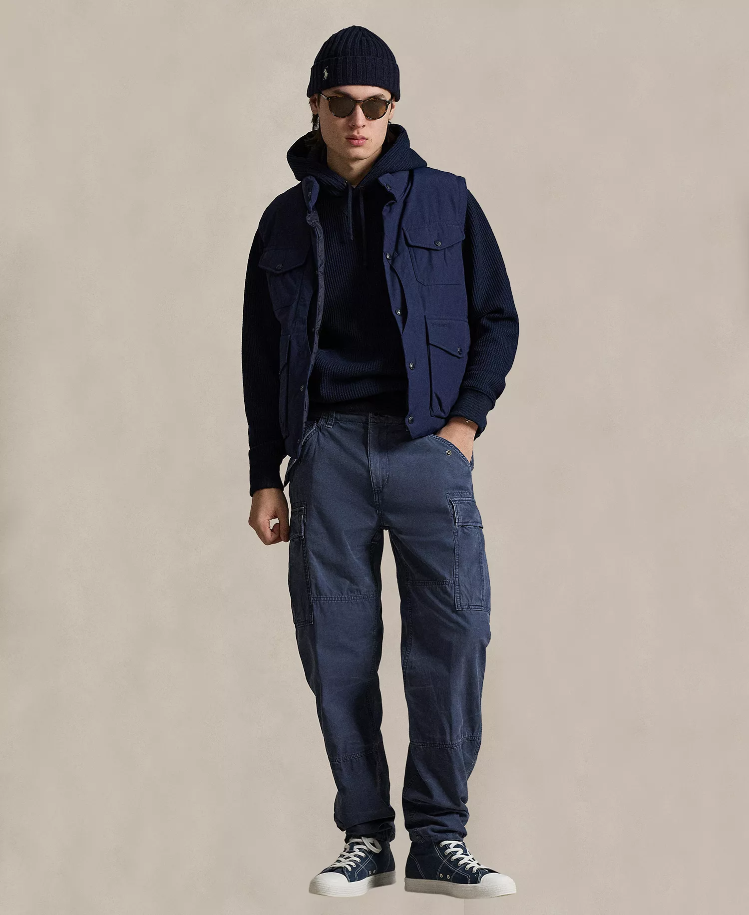 Men's Classic-Fit Canvas Cargo Pants - Classic Royal - 30x30