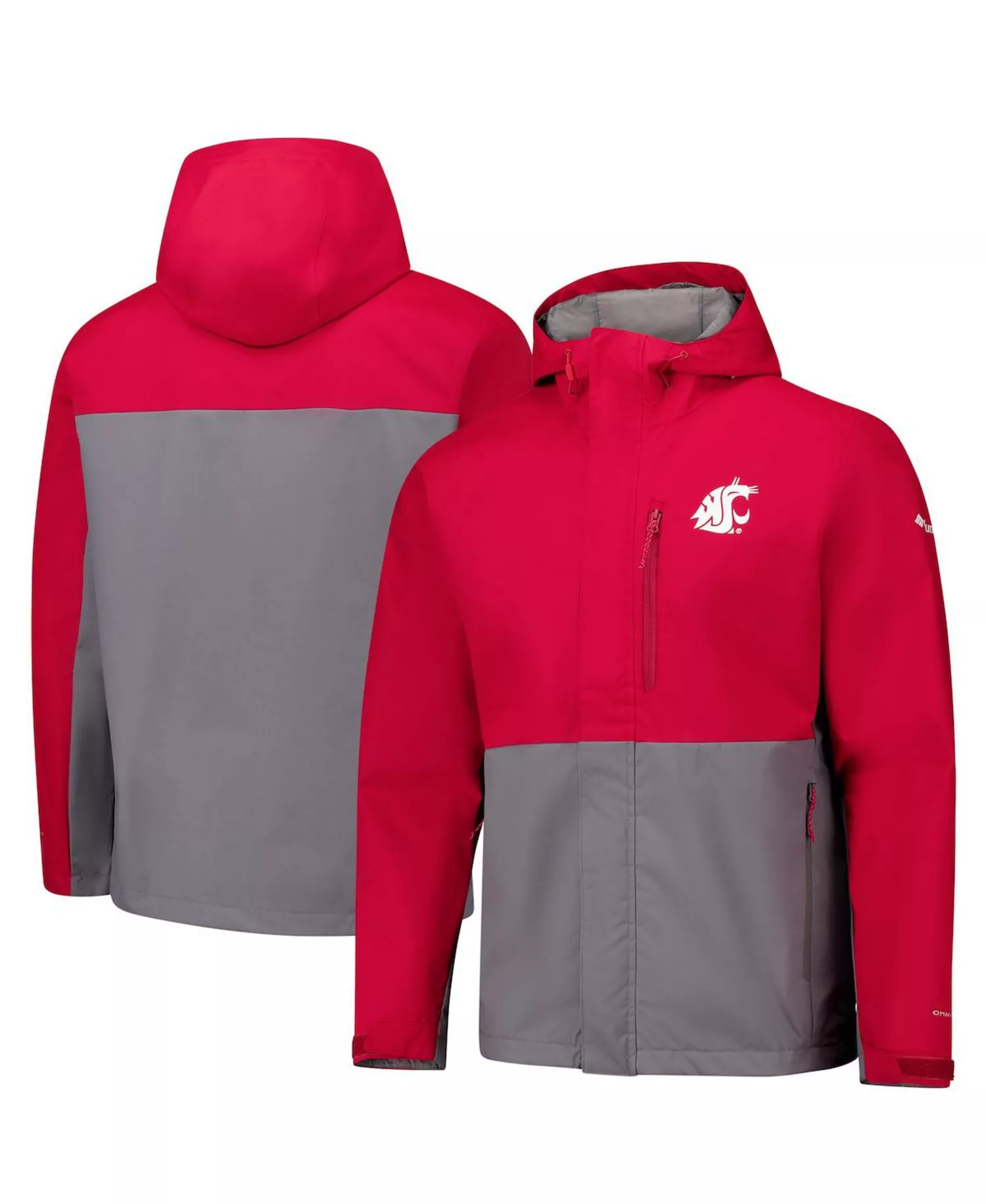 Men's Crimson Washington State Cougars Field Bound Omni-Tech Full-Zip Jacket - Crimson - M