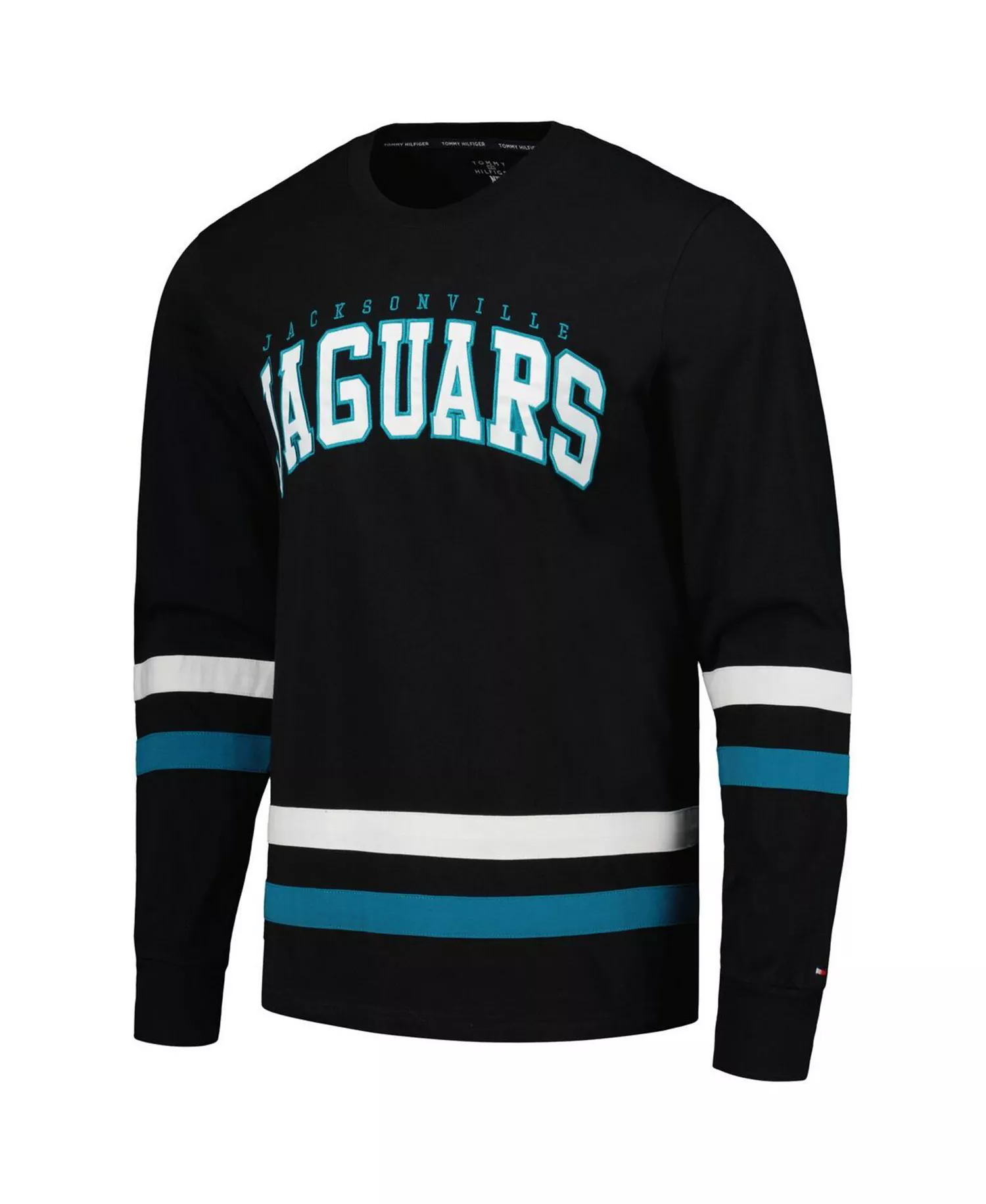 Men's Black, Teal Jacksonville Jaguars Nolan Long Sleeve T-shirt - Black, Teal - XL