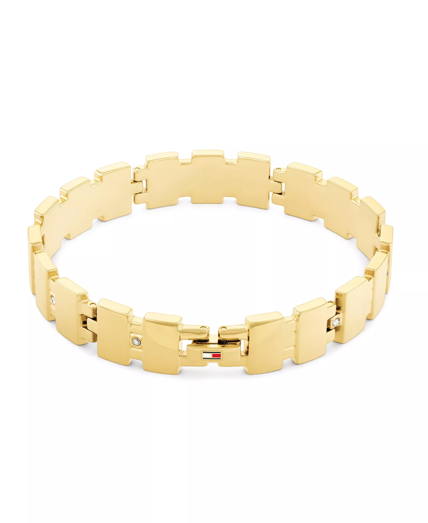 Crystal Link Bracelet - Gold - One Size Fits All