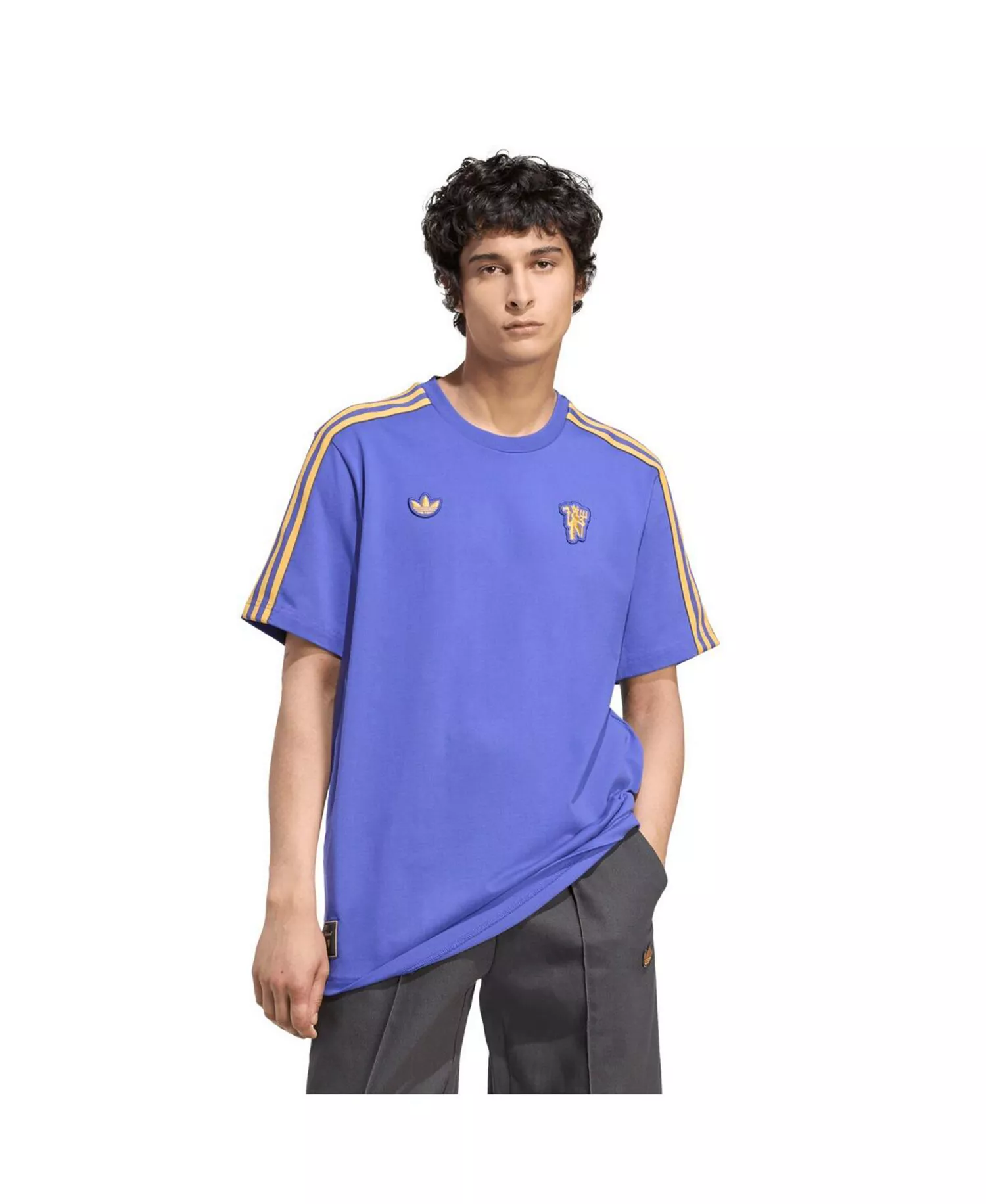 Men's Purple Manchester United Terrace Icons T-Shirt - Purple - L