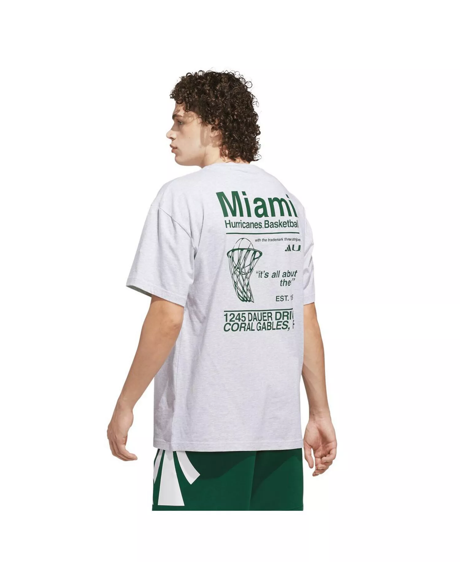 Men's Gray Miami Hurricanes Off-Court T-Shirt - Gray - 2XL