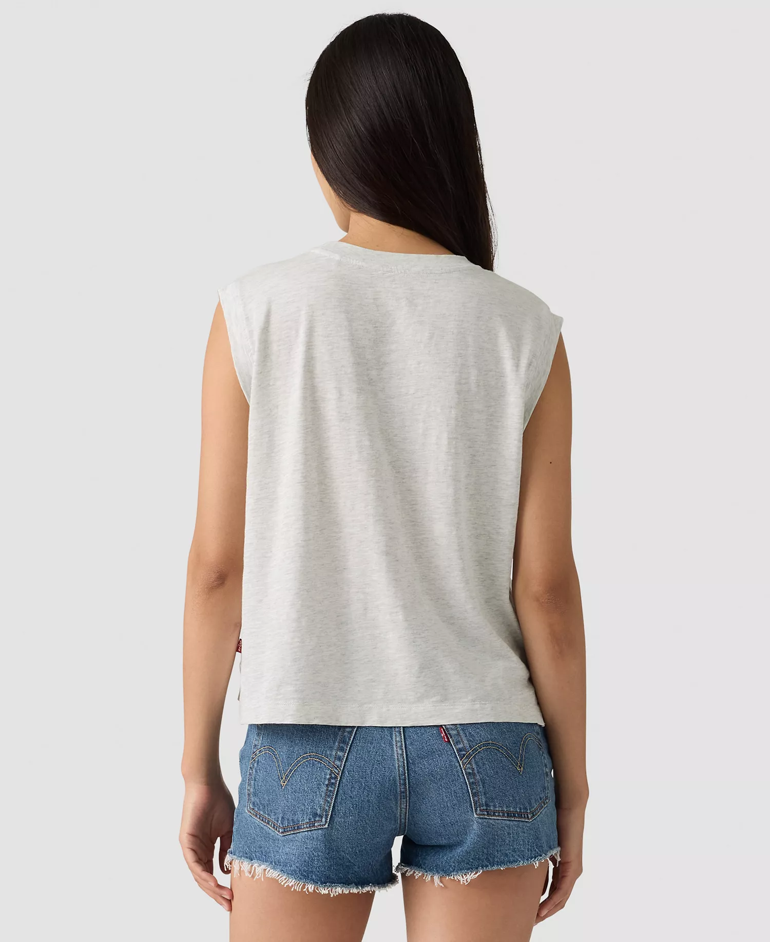 Women's Boxy Crew Neck Tank Top - Tank Allover Texture - L