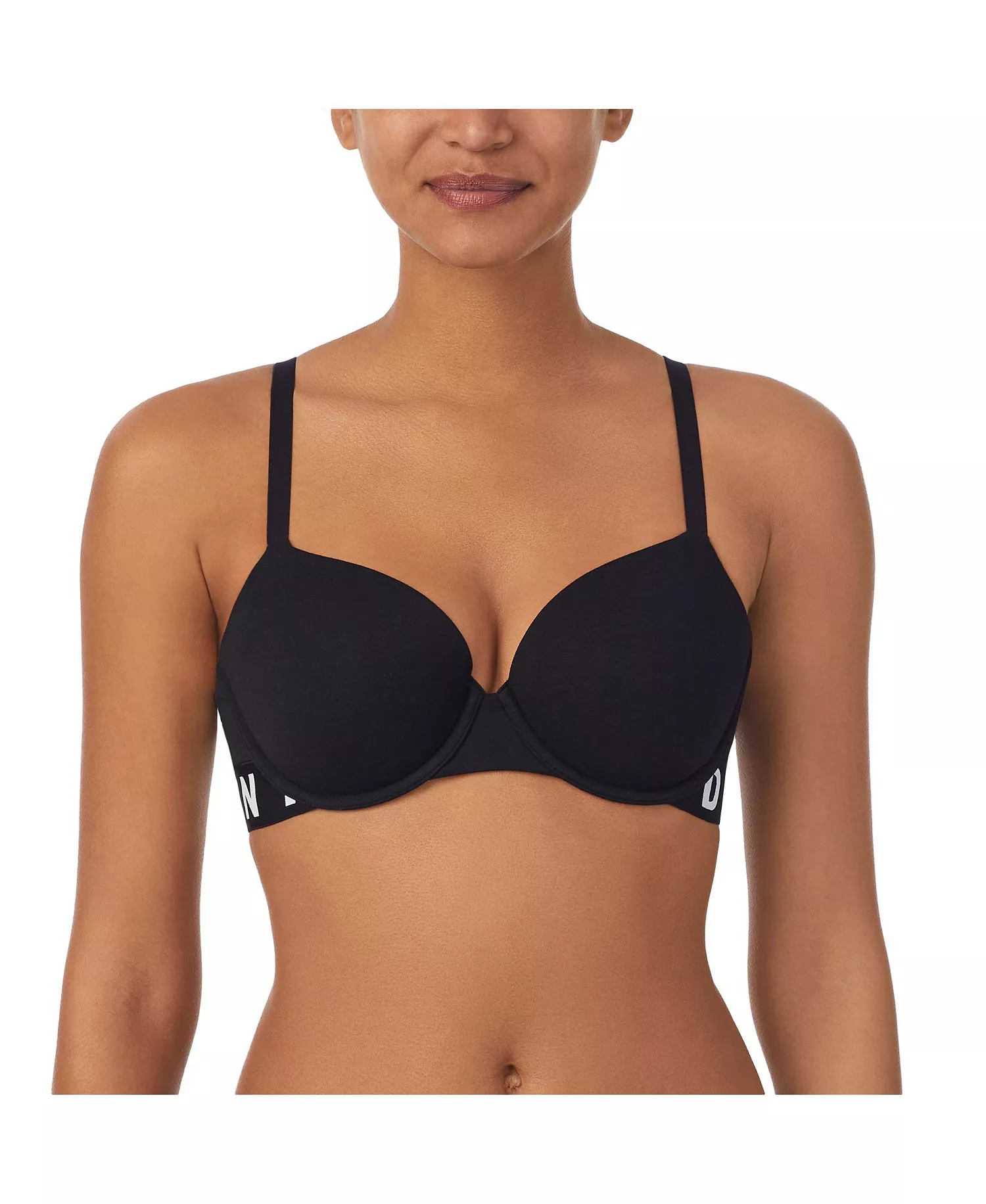 Women's Cozy Boyfriend T-shirt Bra, DK7511 - Black - 32 - B