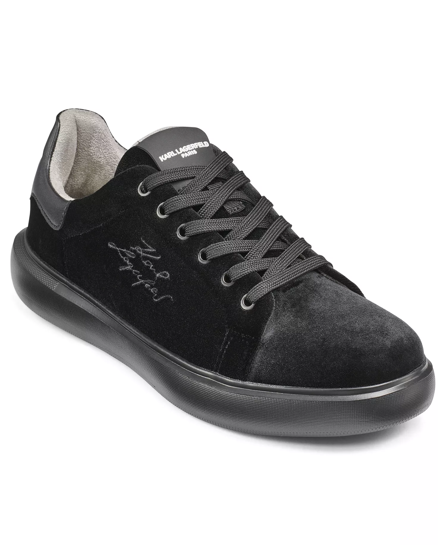 Men's Round Toe Sneakers - Black - 10.5M