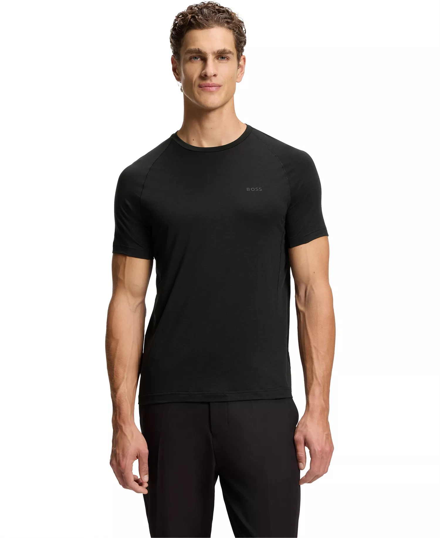 Men's Moisture Control Active Slim-Fit T-Shirt - Black - L