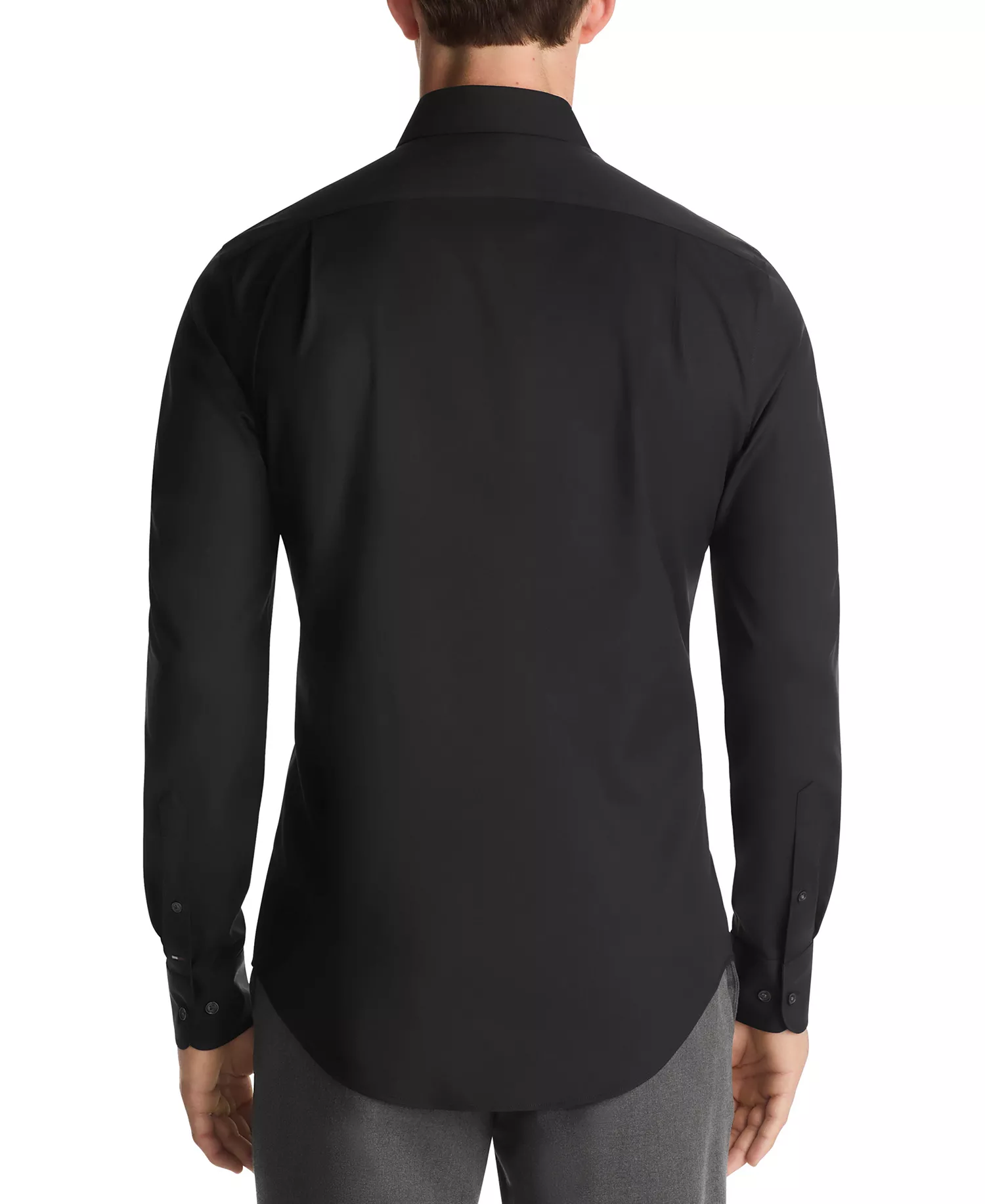 Men's Tech Athletic Fit Dress Shirt - Black - 14.5 32/33