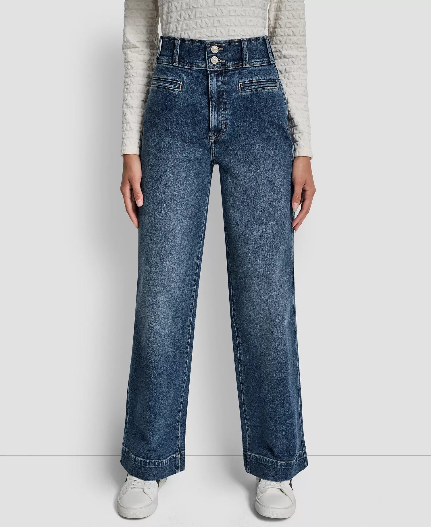 Women's High Rise Double Button Jeans - Richmond - 24