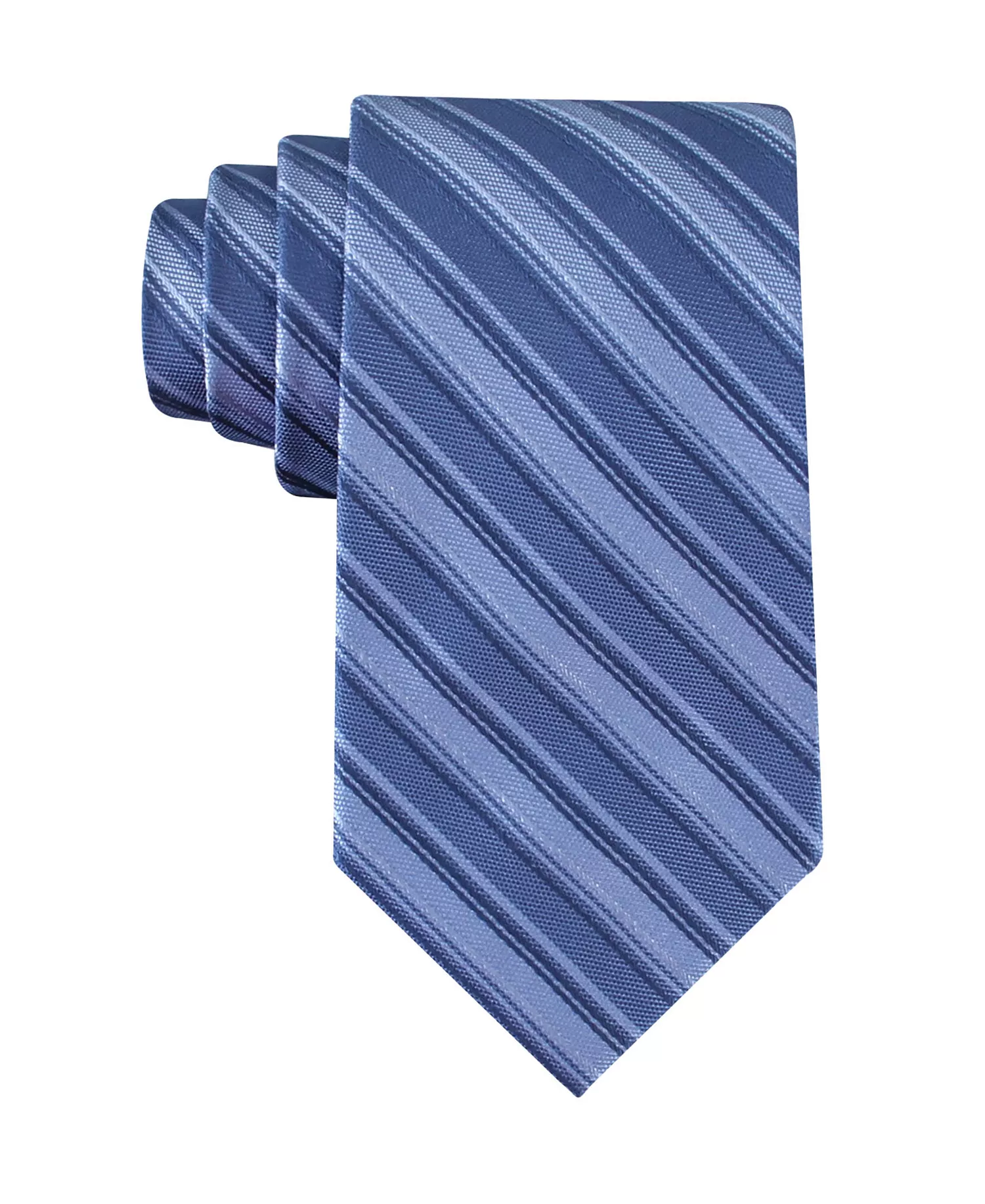 Men's Silk Classic Striped Tie - Blue - ONE SIZE