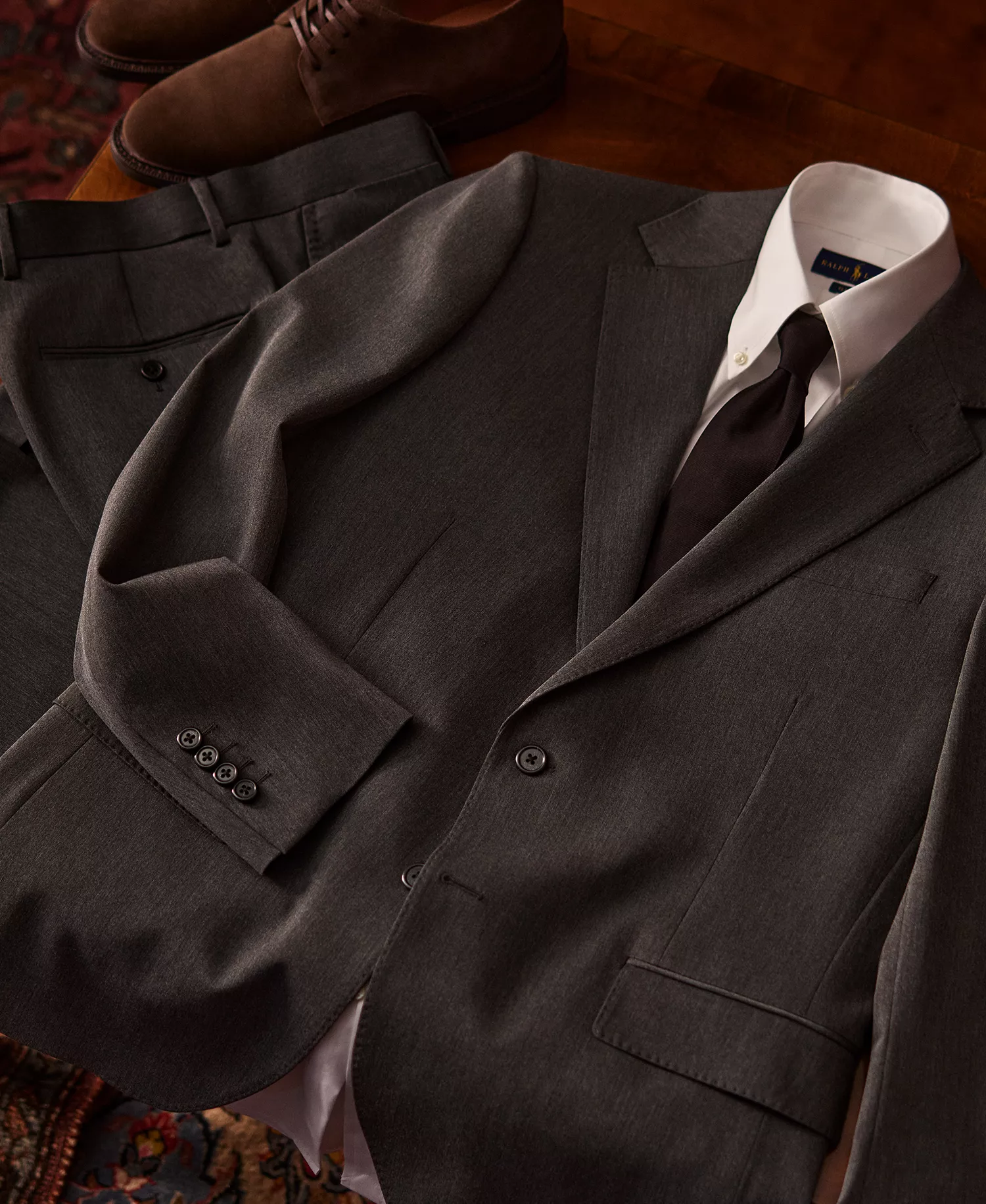 Men's Performance Twill Trousers - Black - 30x30