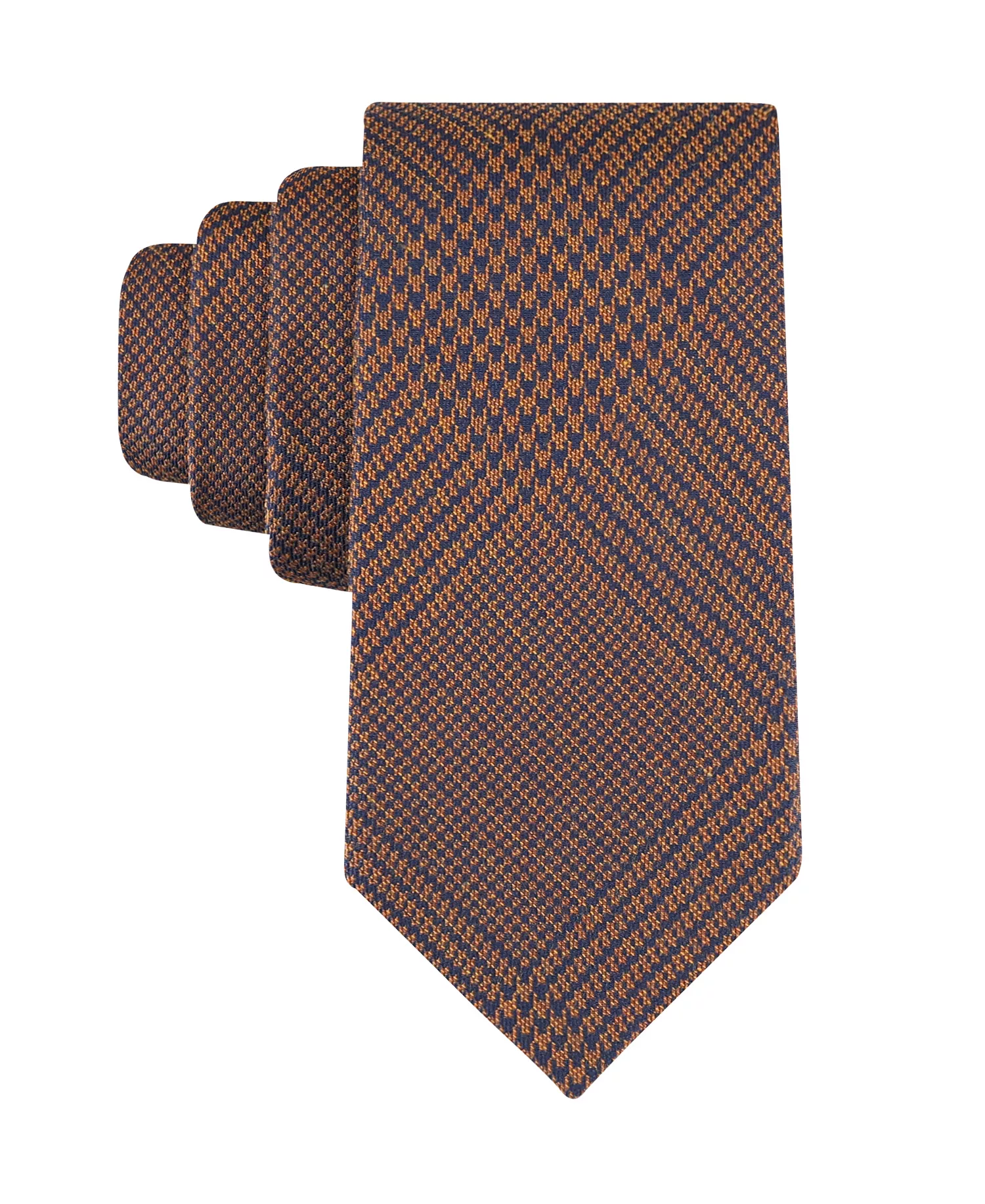 Men's Hendrix Glen Plaid Tie - Rust - ONE SIZE