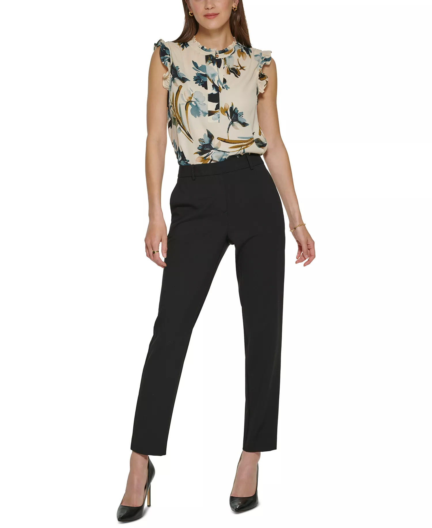 Petite Essex Pants, Created for Macy's - Black - 16P