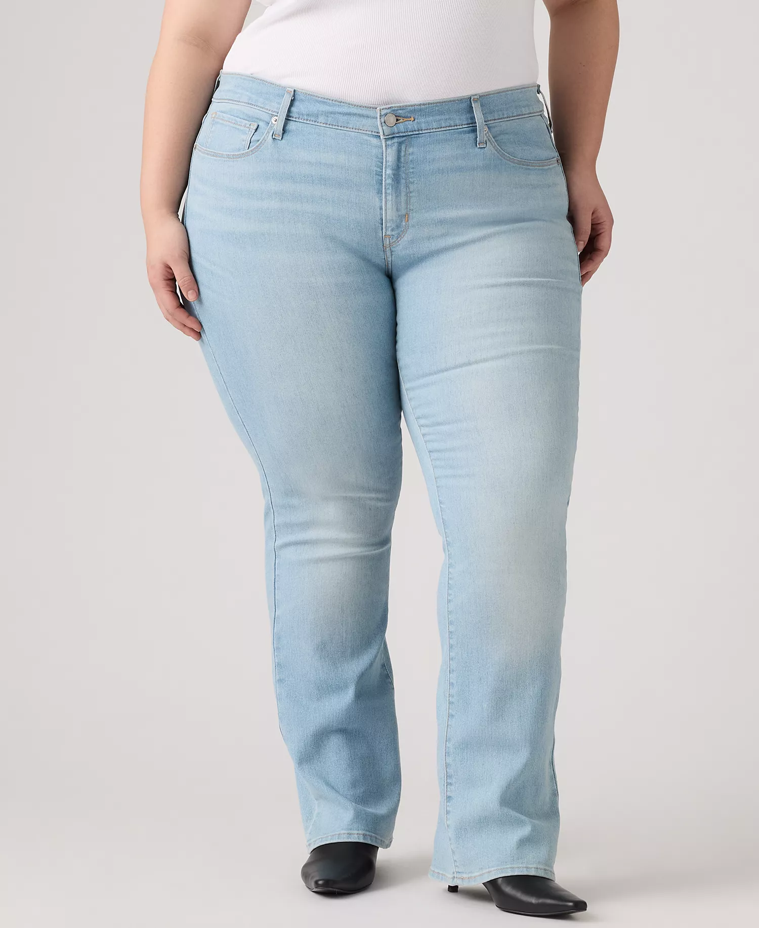 Trendy Plus Size 415 Classic Bootcut Jeans - Eternal Indigo Light Plus - 16W