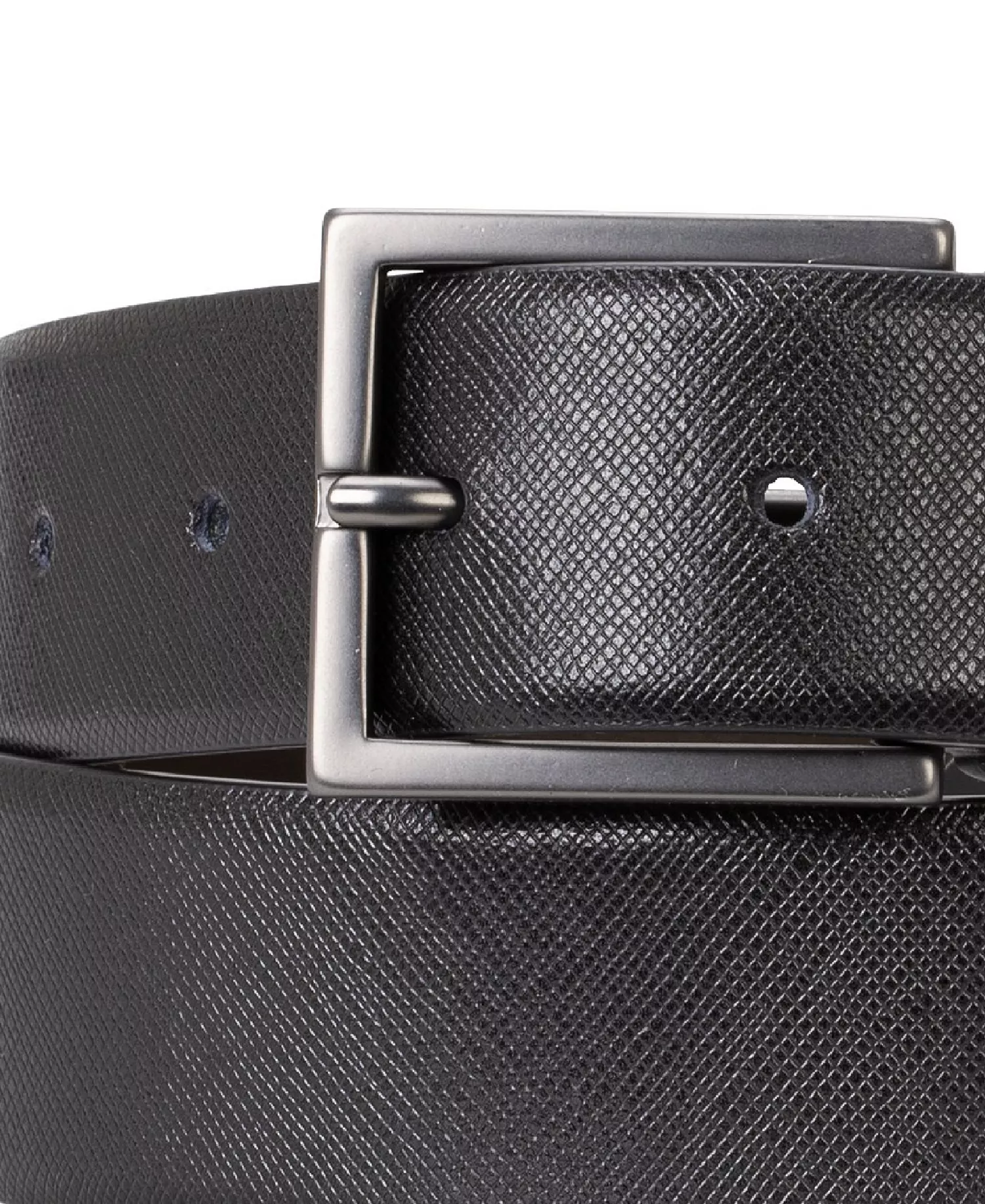 Men's Luxe Reversible Leather Belt - Black - 30