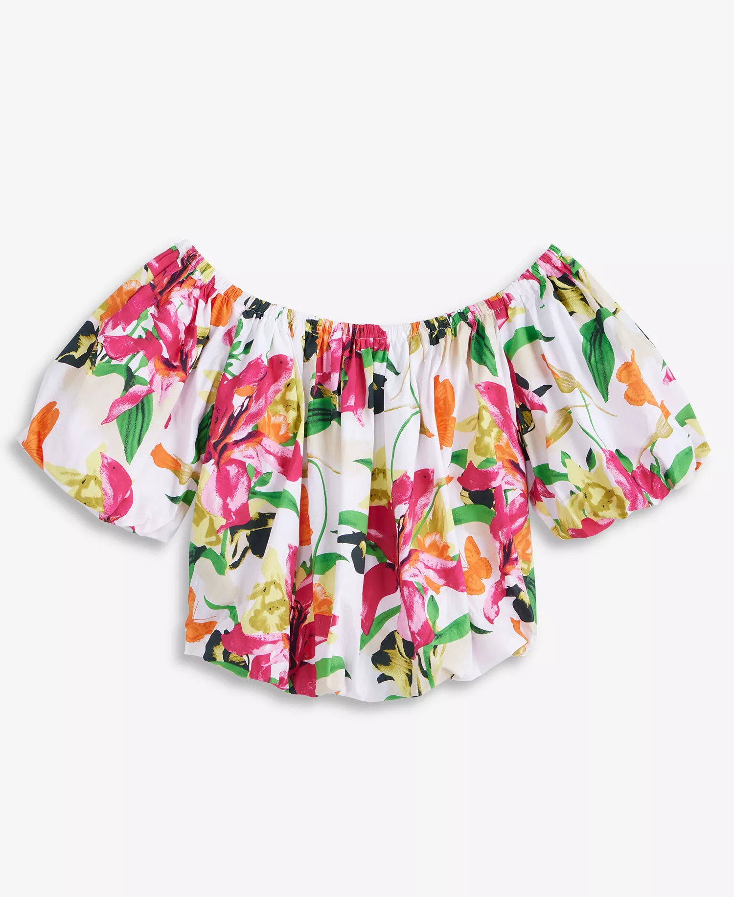 Women's Off-The-Shoulder Bubble-Hem Top, Macy's Exclusive  - Tiana Bouq - L