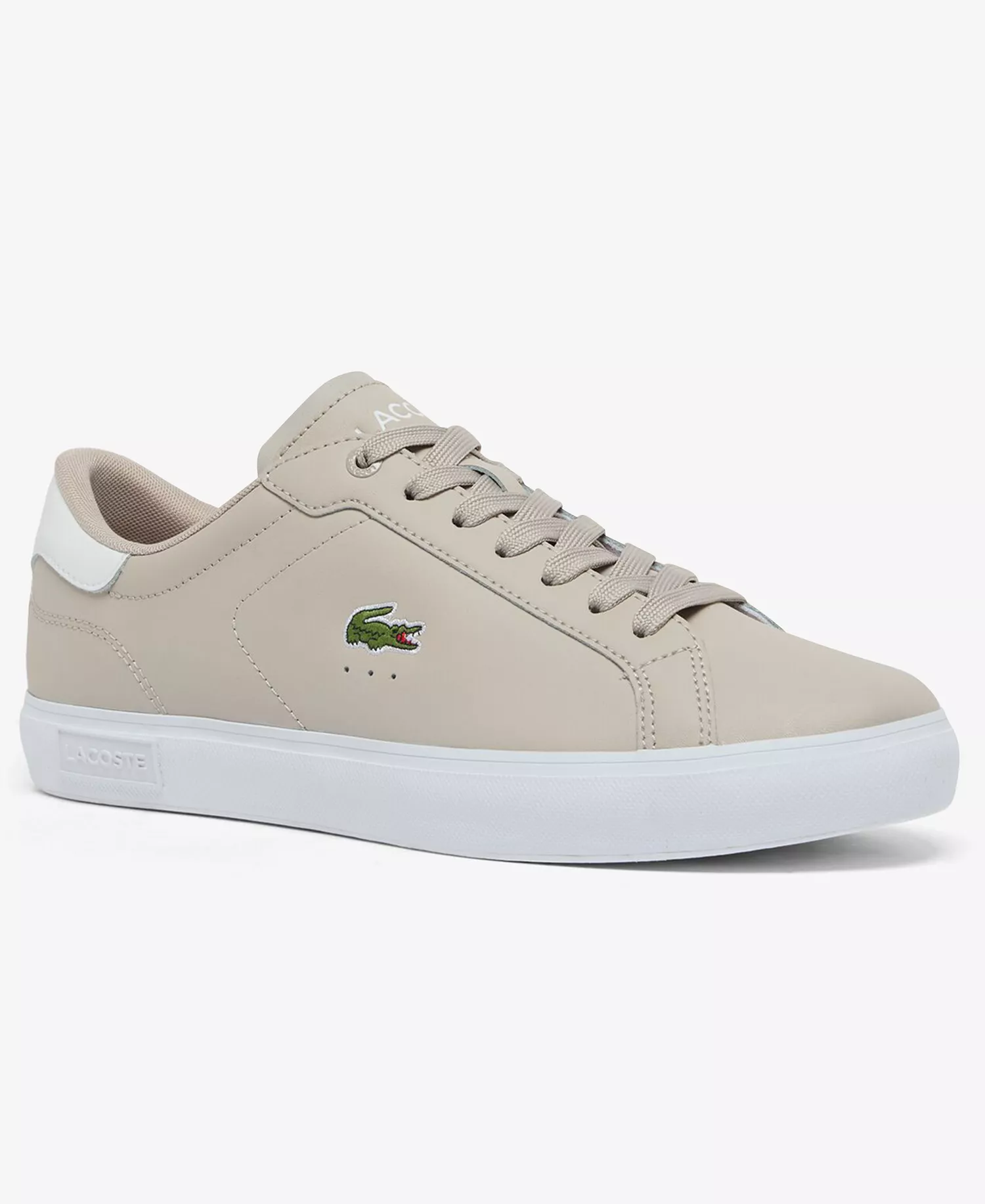 Men's Round-Toe Sneakers - Beige/White - 10.5M