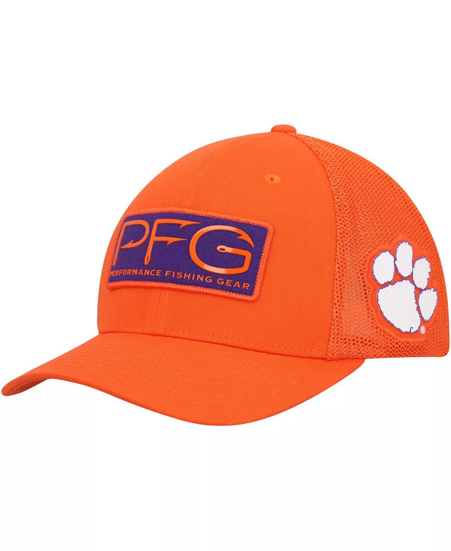 Men's Orange Clemson Tigers PFG Hooks Flex Hat - Orange - L/XL