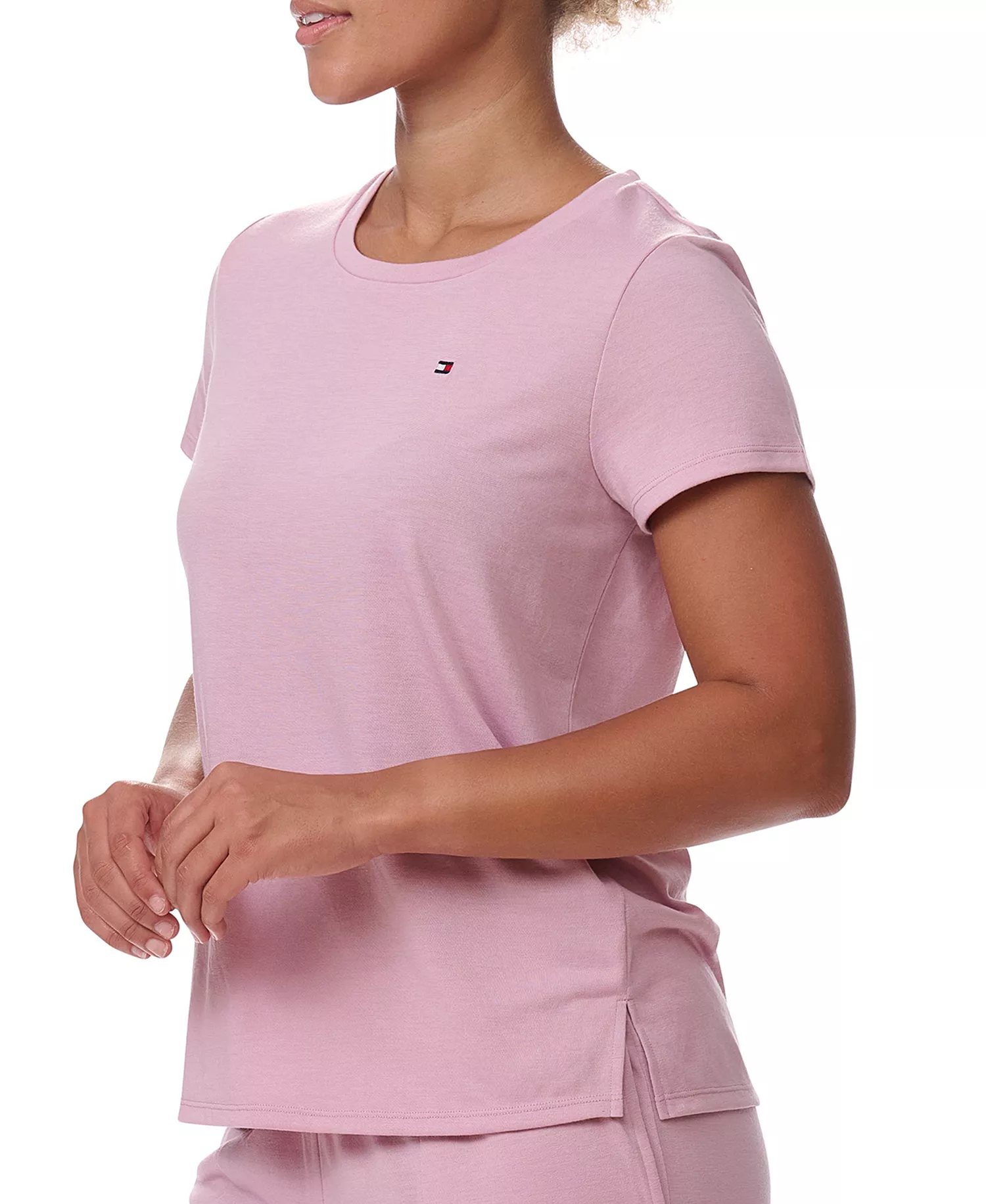 Women's Short-Sleeve Crewneck Sleep Tee - Breezy Orchid - L