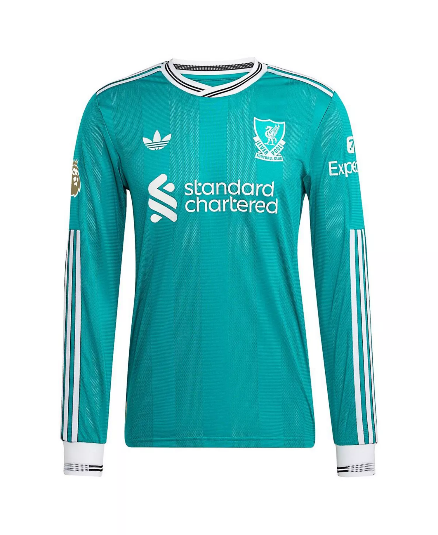 Men's Virgil van Dijk Green Liverpool 2025/26 Third Authentic Long Sleeve Player Jersey - Green - S