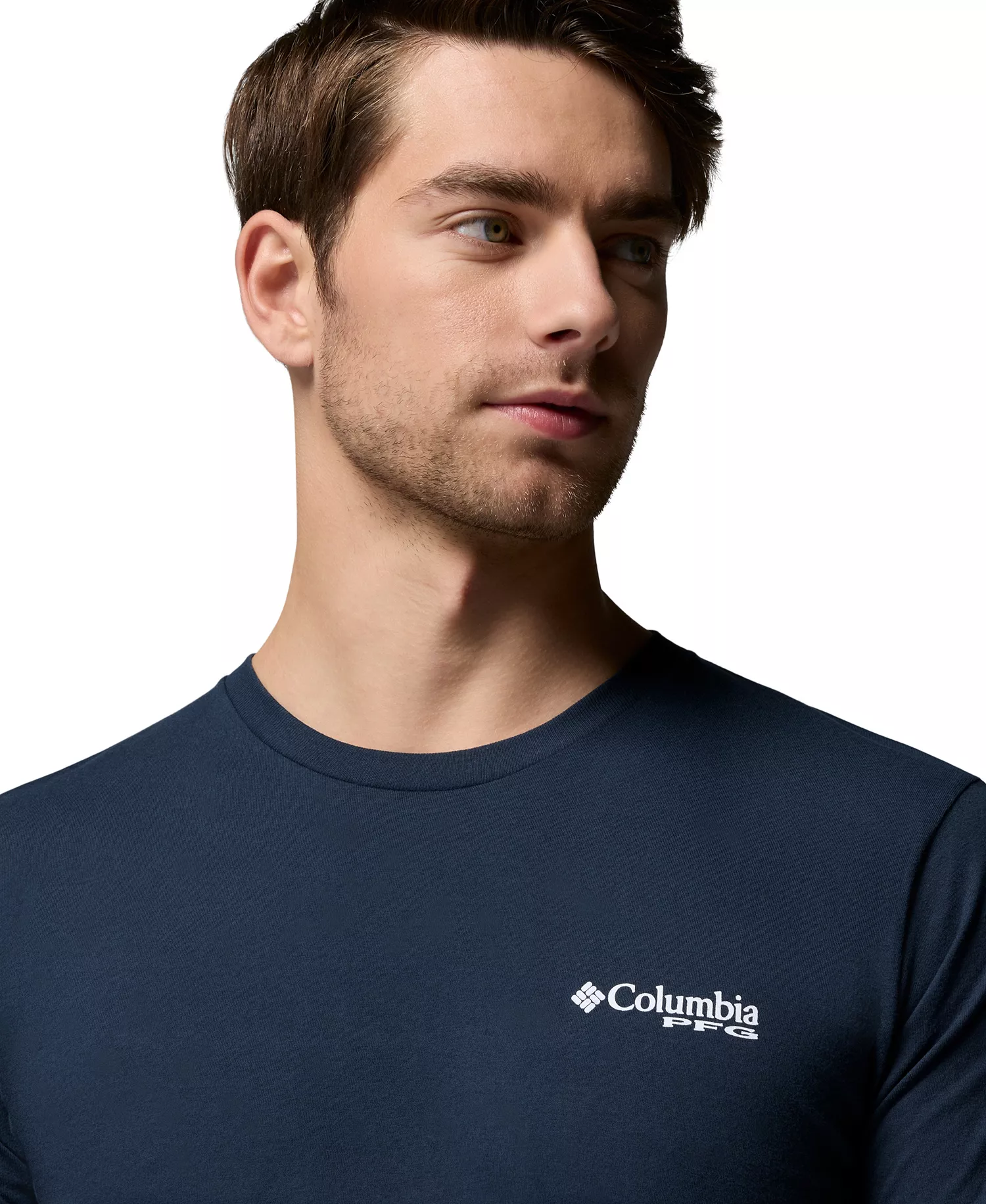 Men's PFG Yeager Graphic T-Shirt - Columbia Navy - L