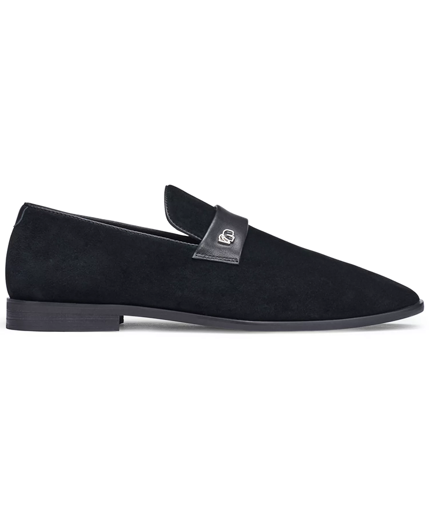 Men's Round Toe Evening Loafers - Black - 10.5M