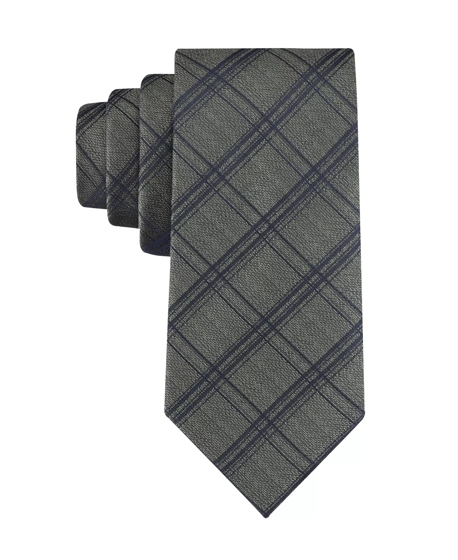 Men's Sutton Grid Tie - Charcoal - ONE SIZE