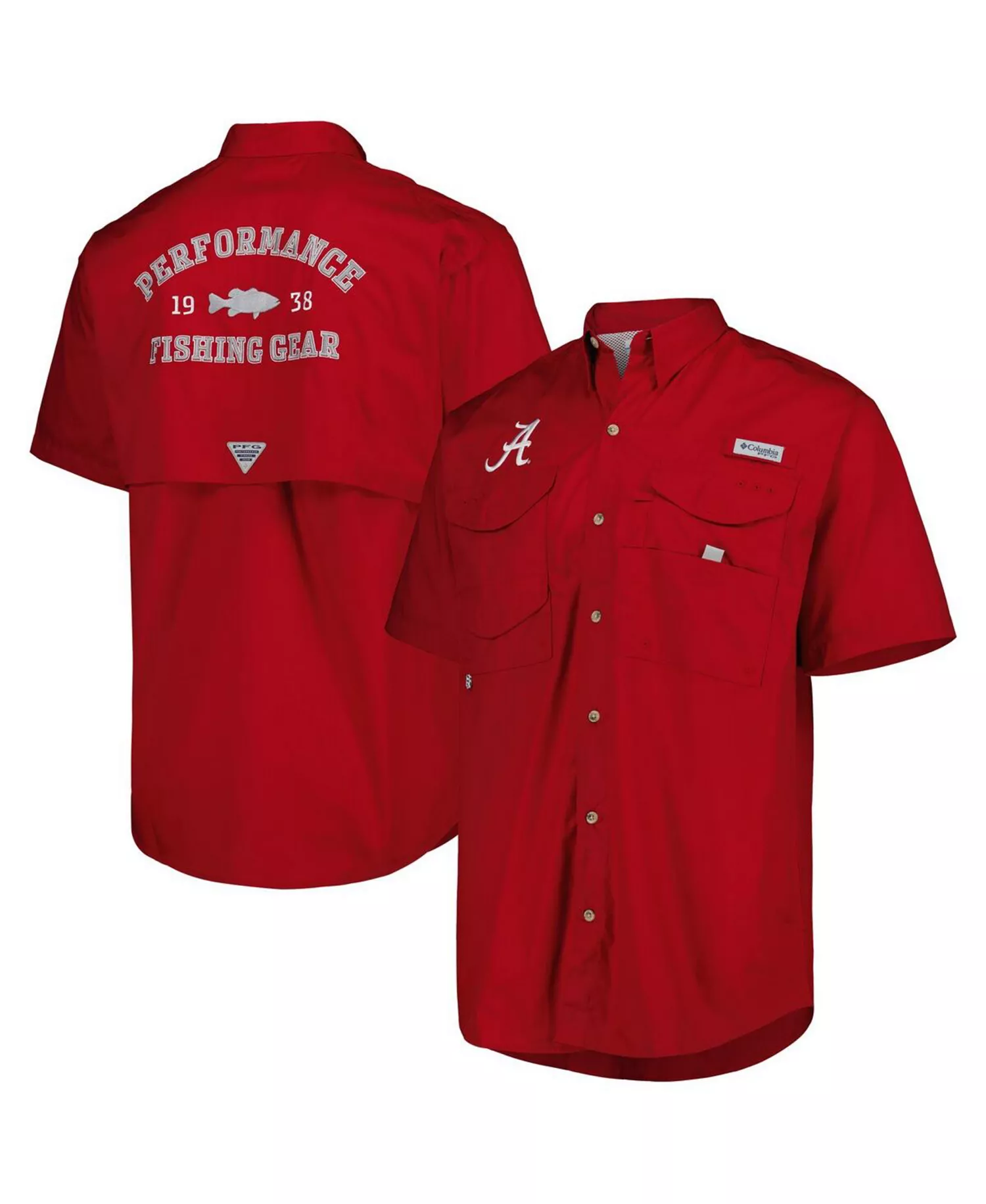 Men's Crimson Alabama Crimson Tide Bonehead Button-Up Shirt - Crimson - L