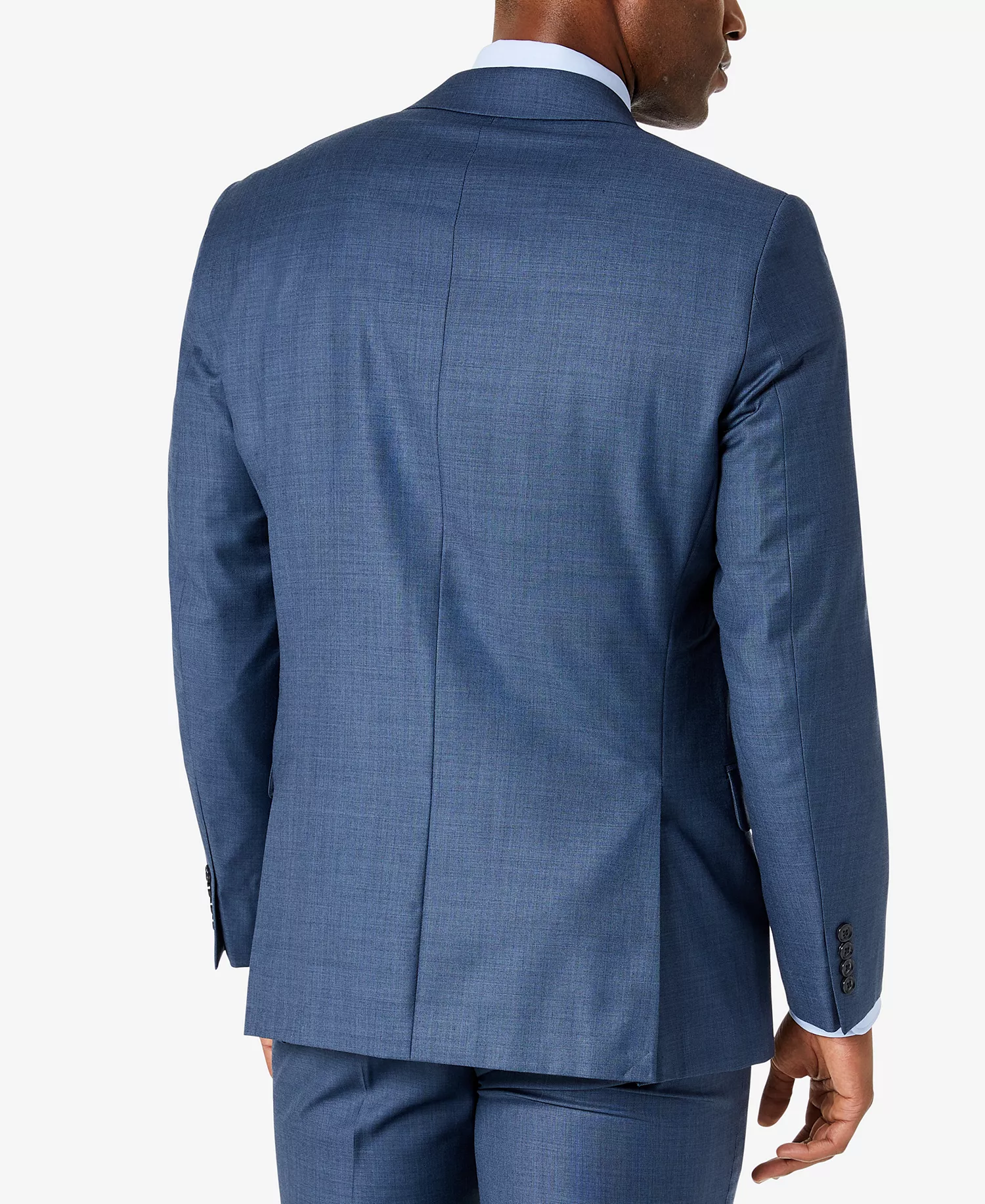 Solid Men's Classic-Fit Suit Separates - Blue Neat - 36R