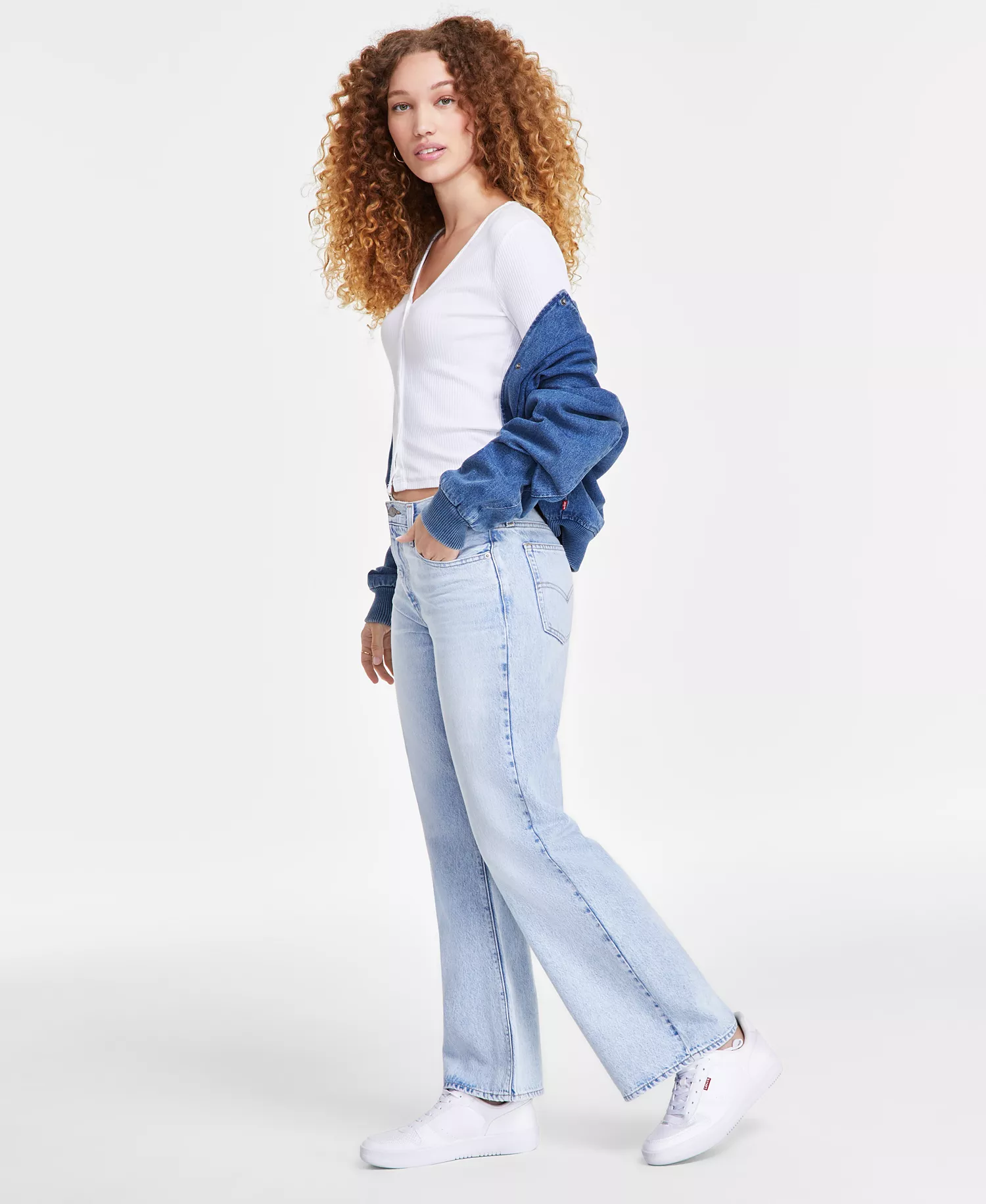 Women's '94 Cotton Baggy-Fit Bootcut Jeans - Abraided Art - 0