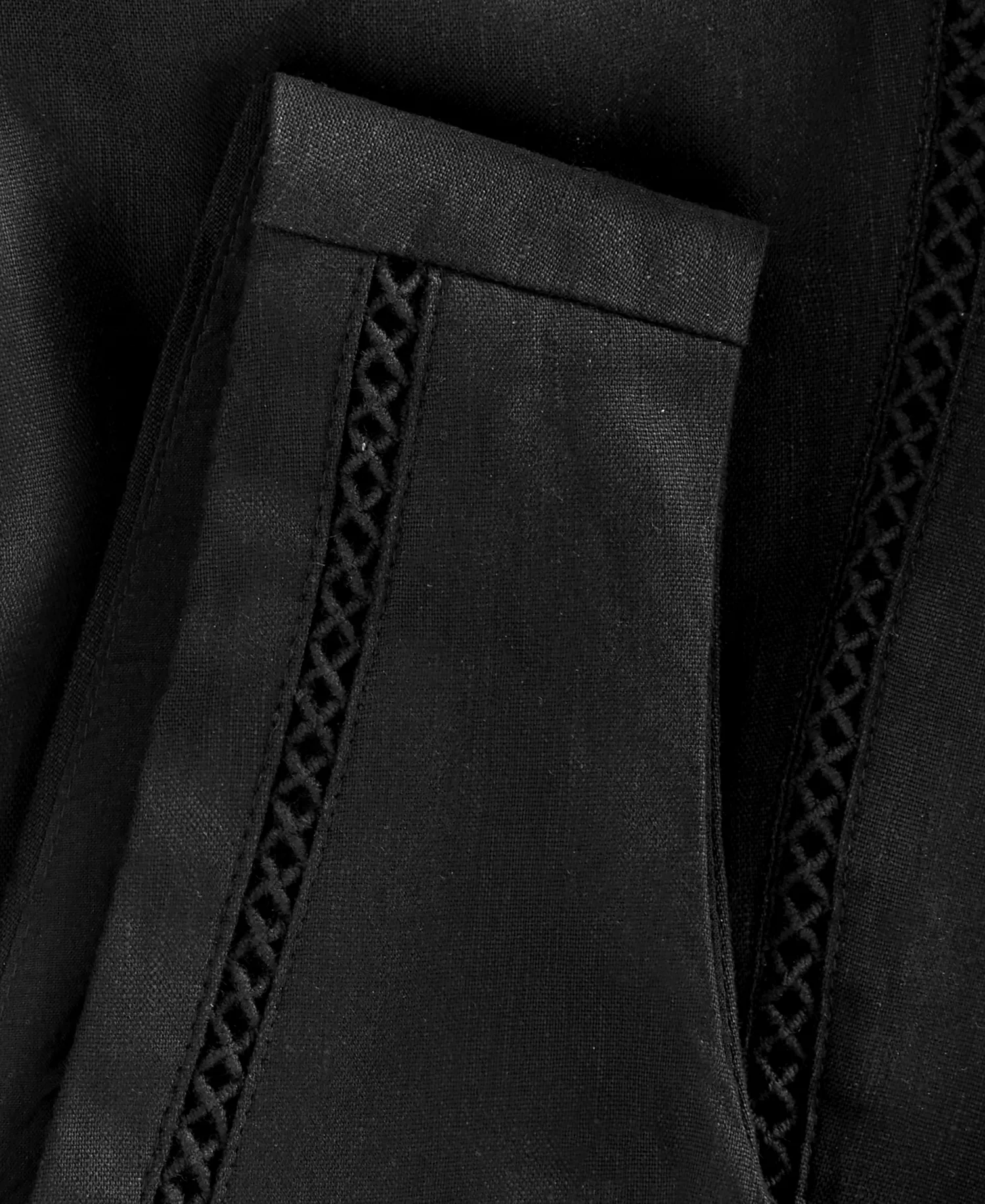 Women's Sleeveless V-Neck Linen-Blend Midi Dress, Macy's Exclusive - Deep Black - L