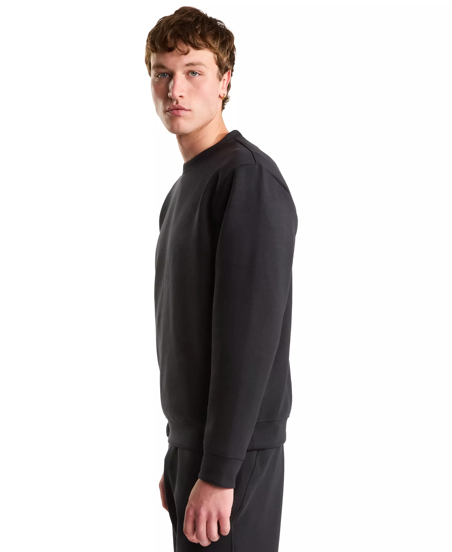 Men's Dynamic Crewneck Sweatshirt - Black - 2XL