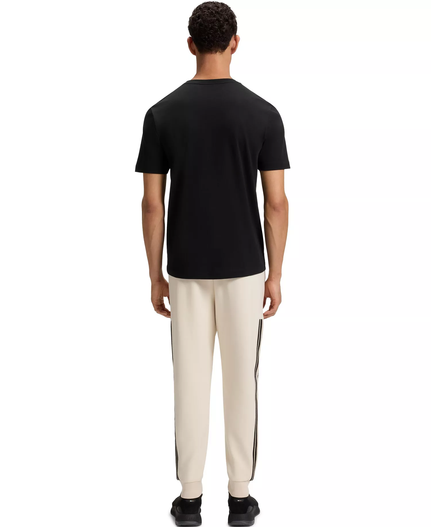 Men's Gloss Logo Pima-Cotton T-Shirt - Black - 2XL