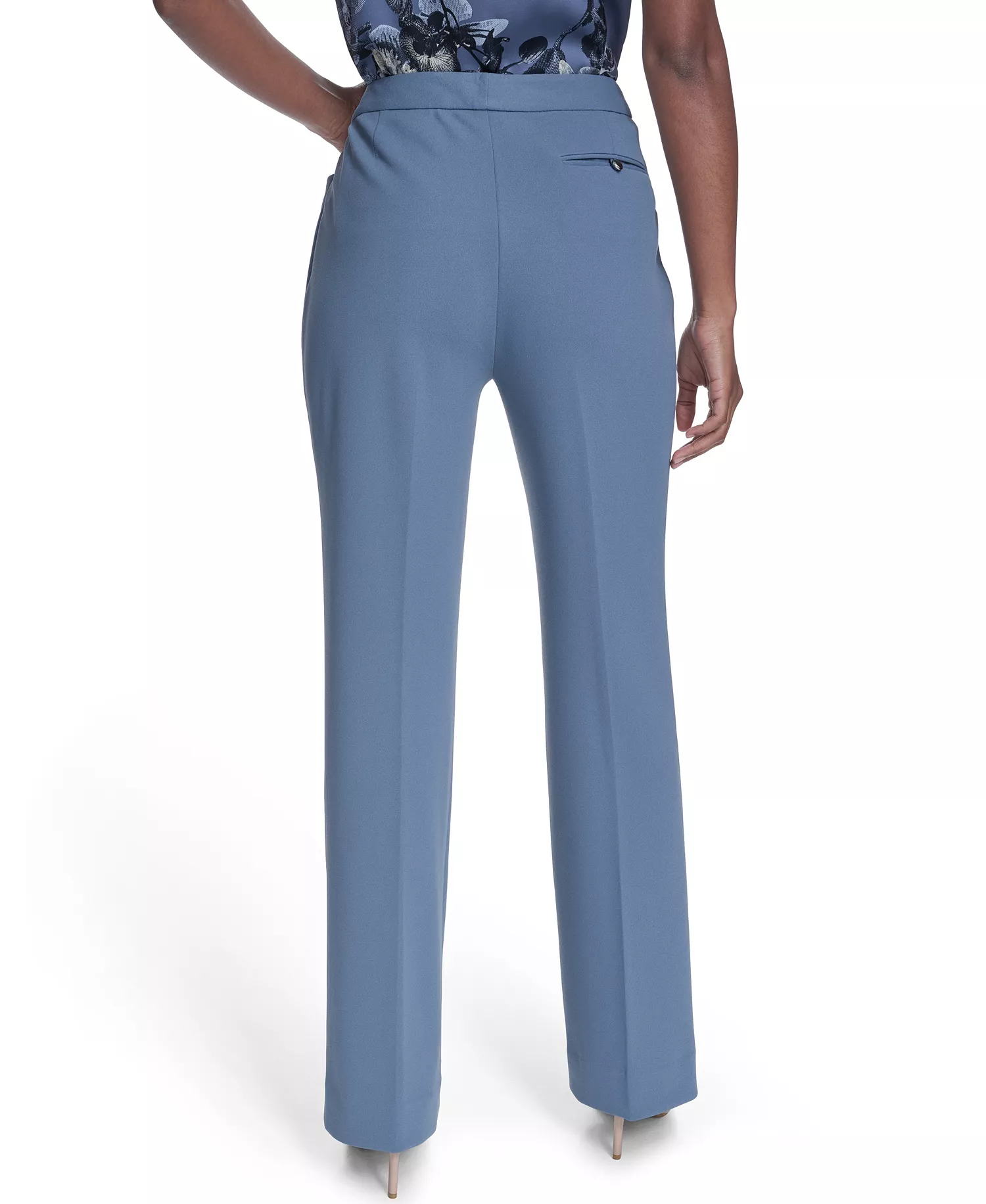 Petite Full Length Straight Pants - Flint - 10P