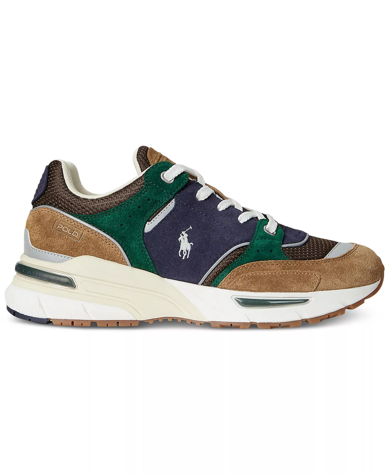 Men's Trackster 250 Suede & Mesh Sneakers - Desert Tan/navy/multi - 10