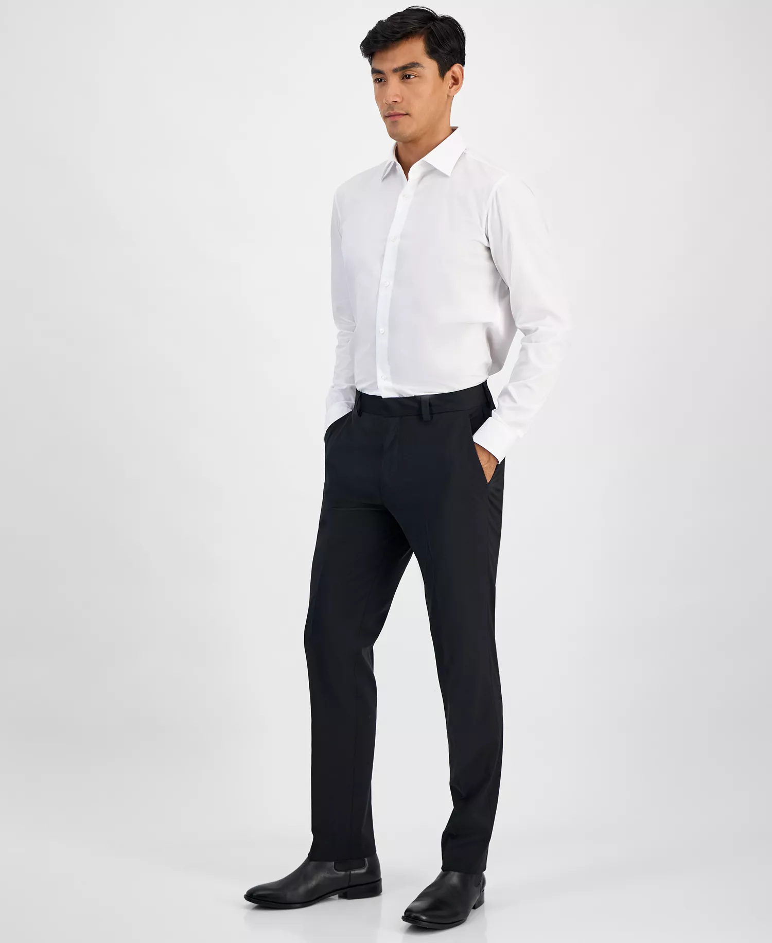 Men's Modern-Fit Suit Separates  - Black - 30 - 30