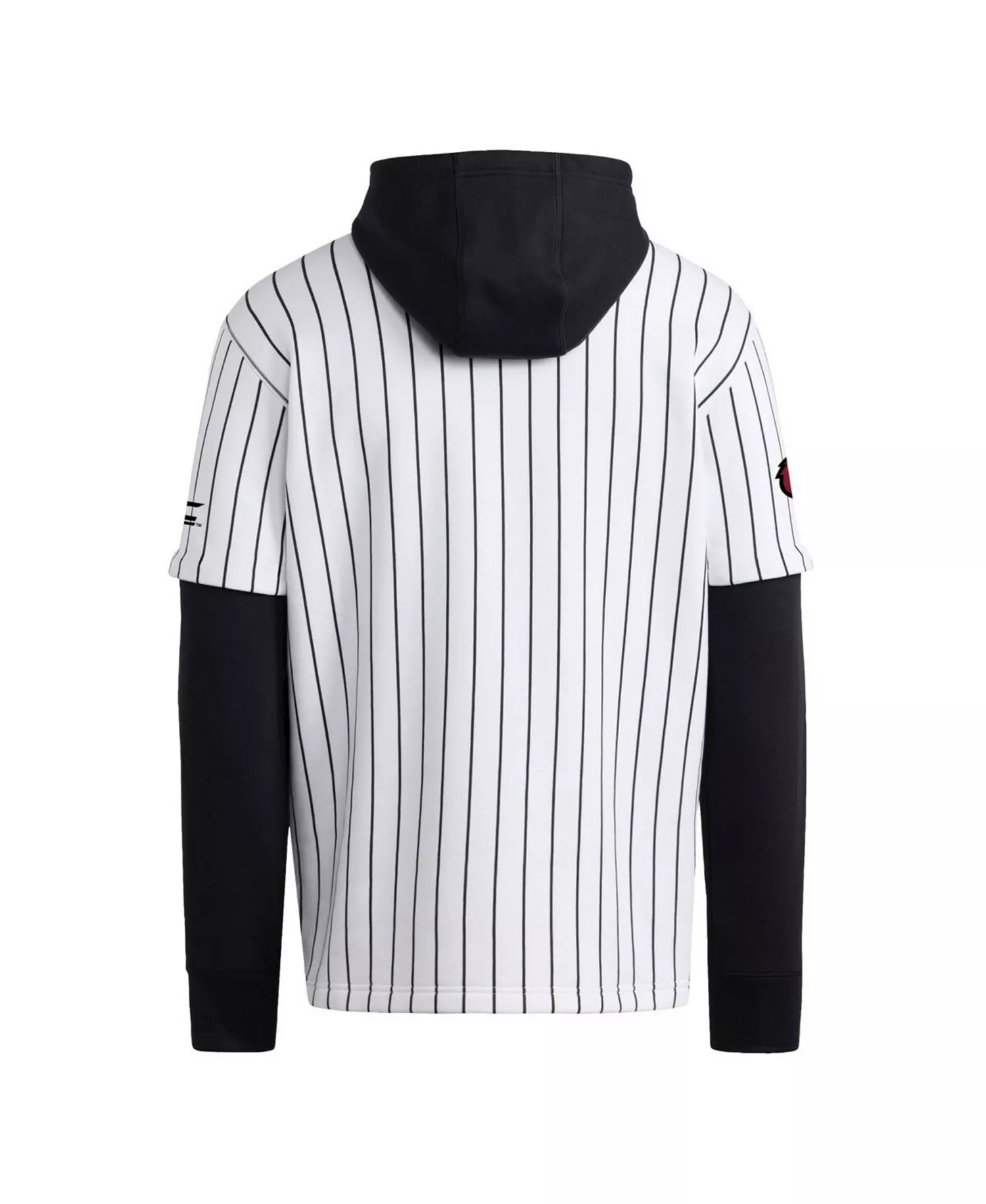 Men's White/Black Louisville Cardinals Baseball Jersey Hoodie - White, Black - M